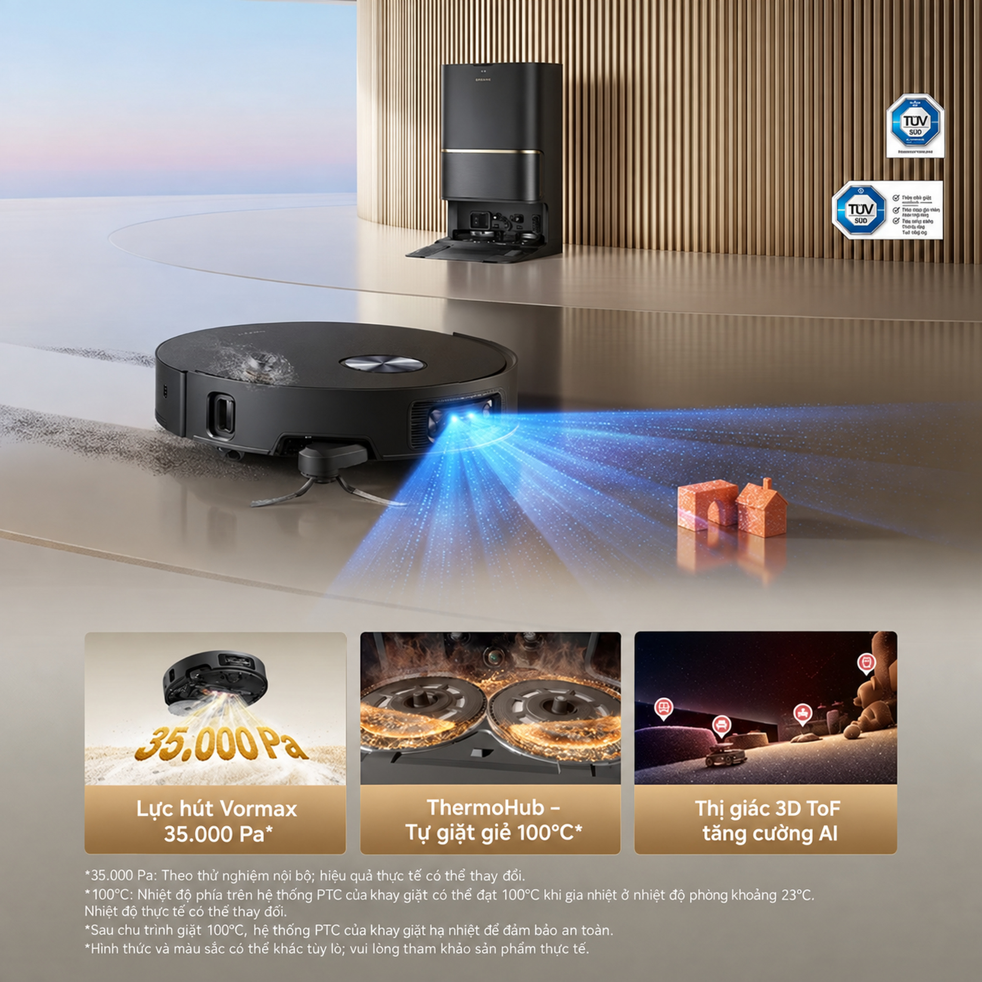 Dreame L60 Ultra | Hút 35.000Pa | Chống rối tóc