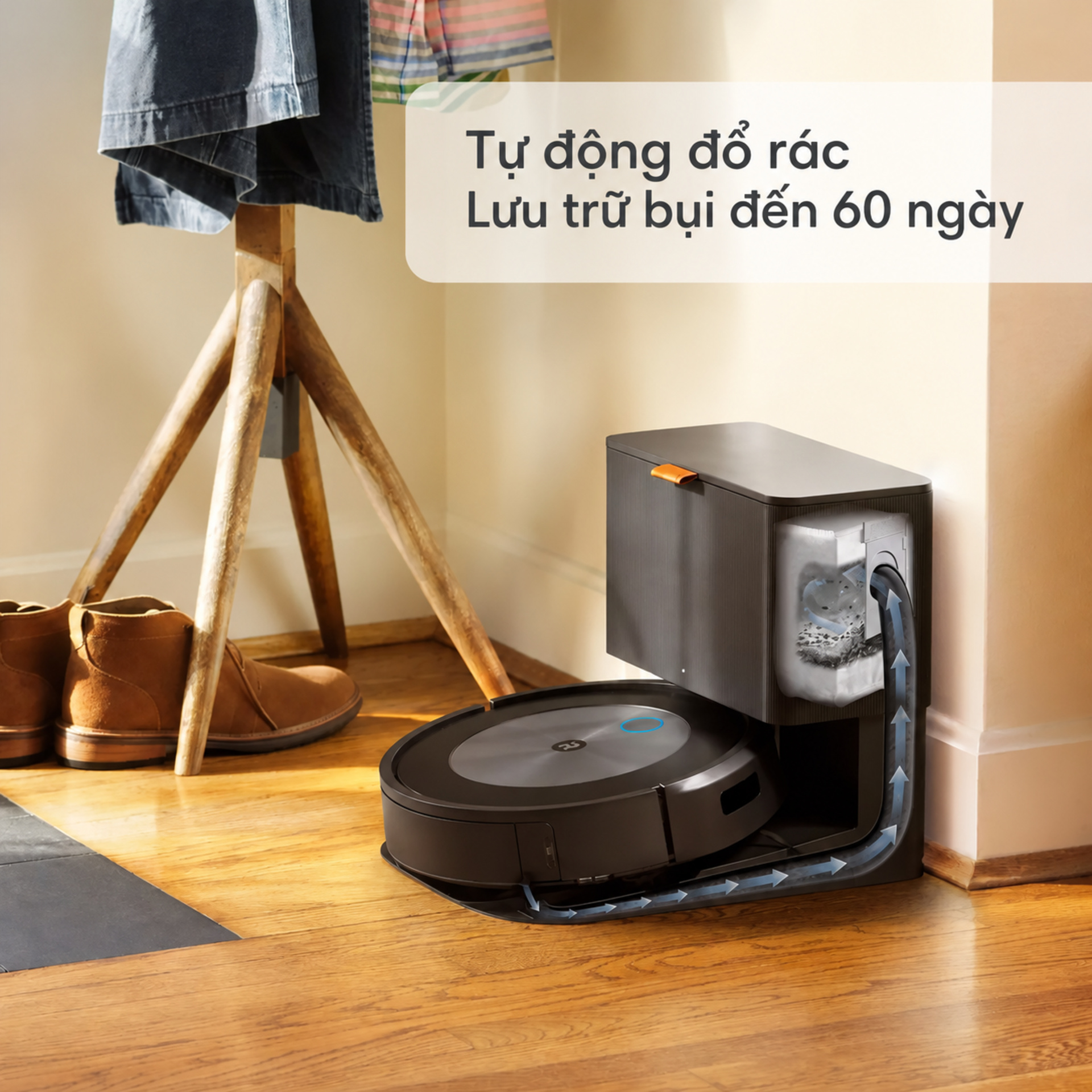 tự động đổ rác 60 ngày