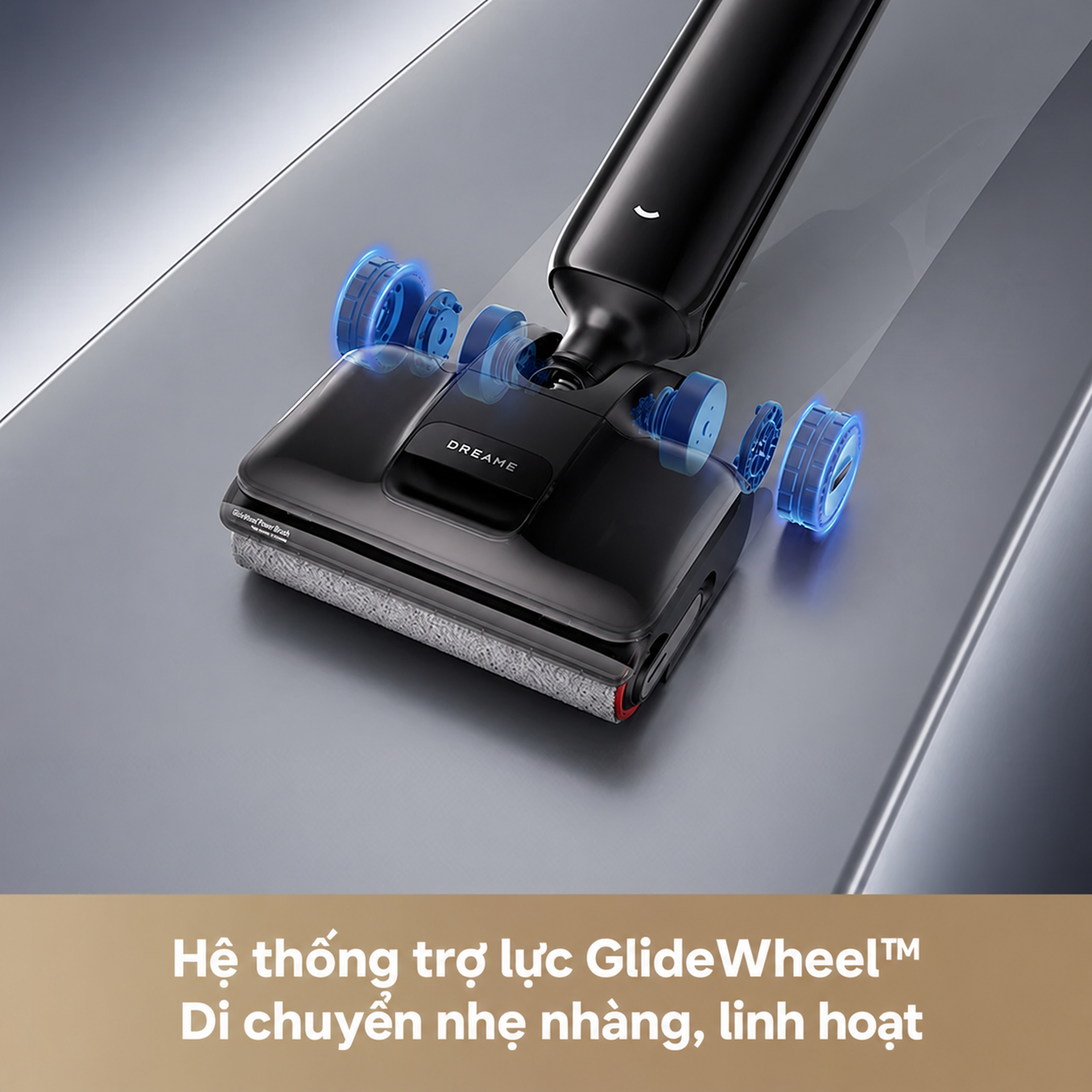 GlideWheel: lướt nhẹ, giảm lực đẩy