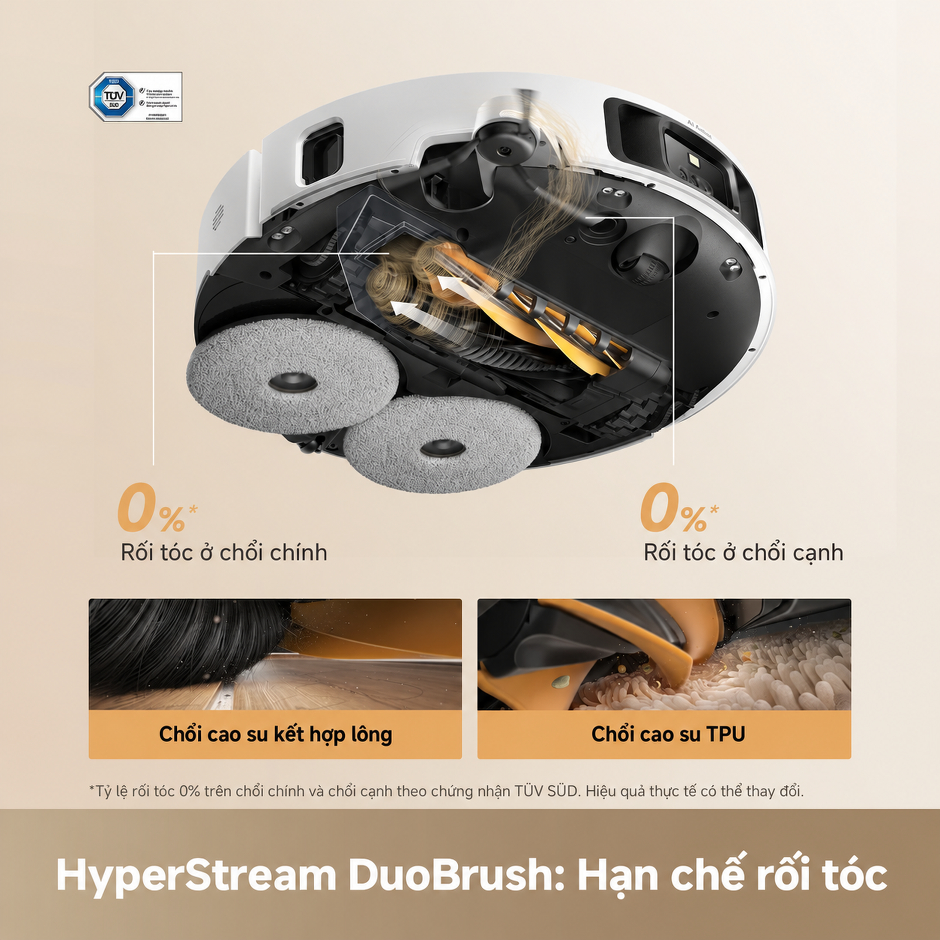 HyperStream DuoBrush: chống rối được TÜV SÜD chứng nhận