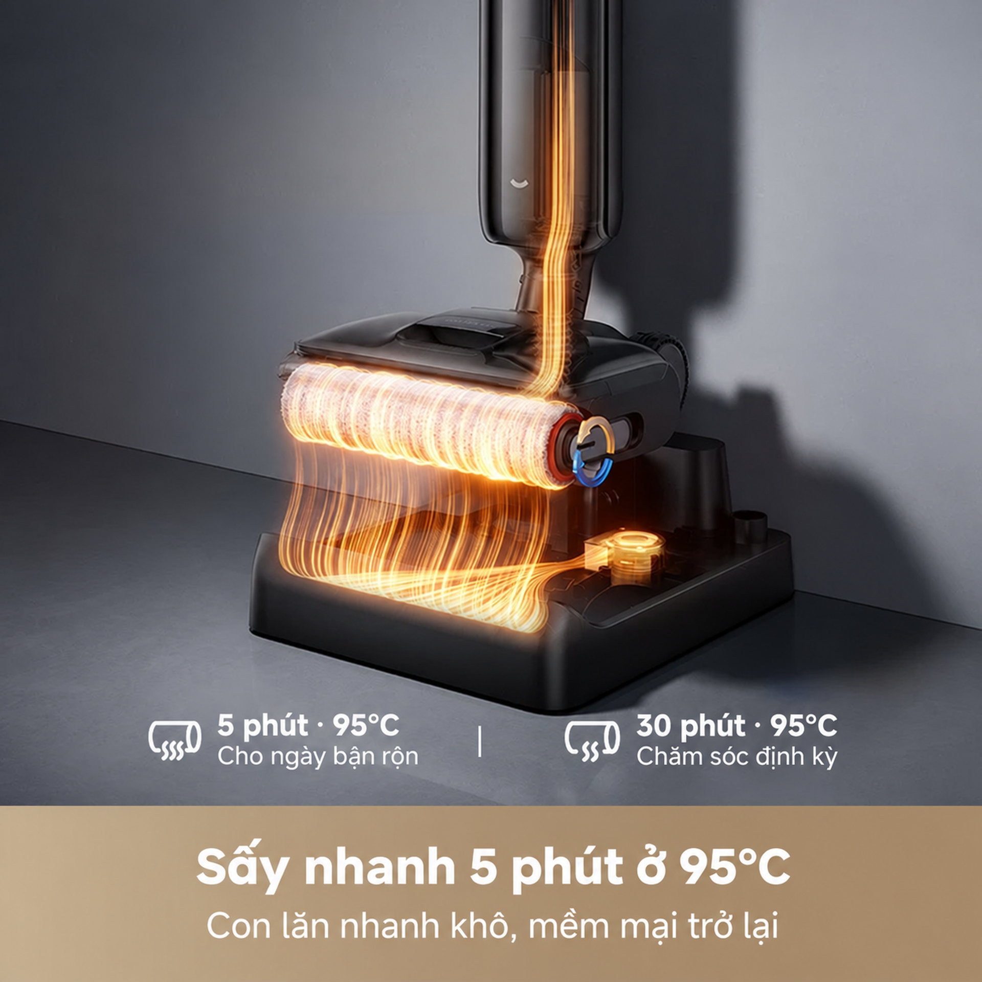 sấy khí nóng 95°C
