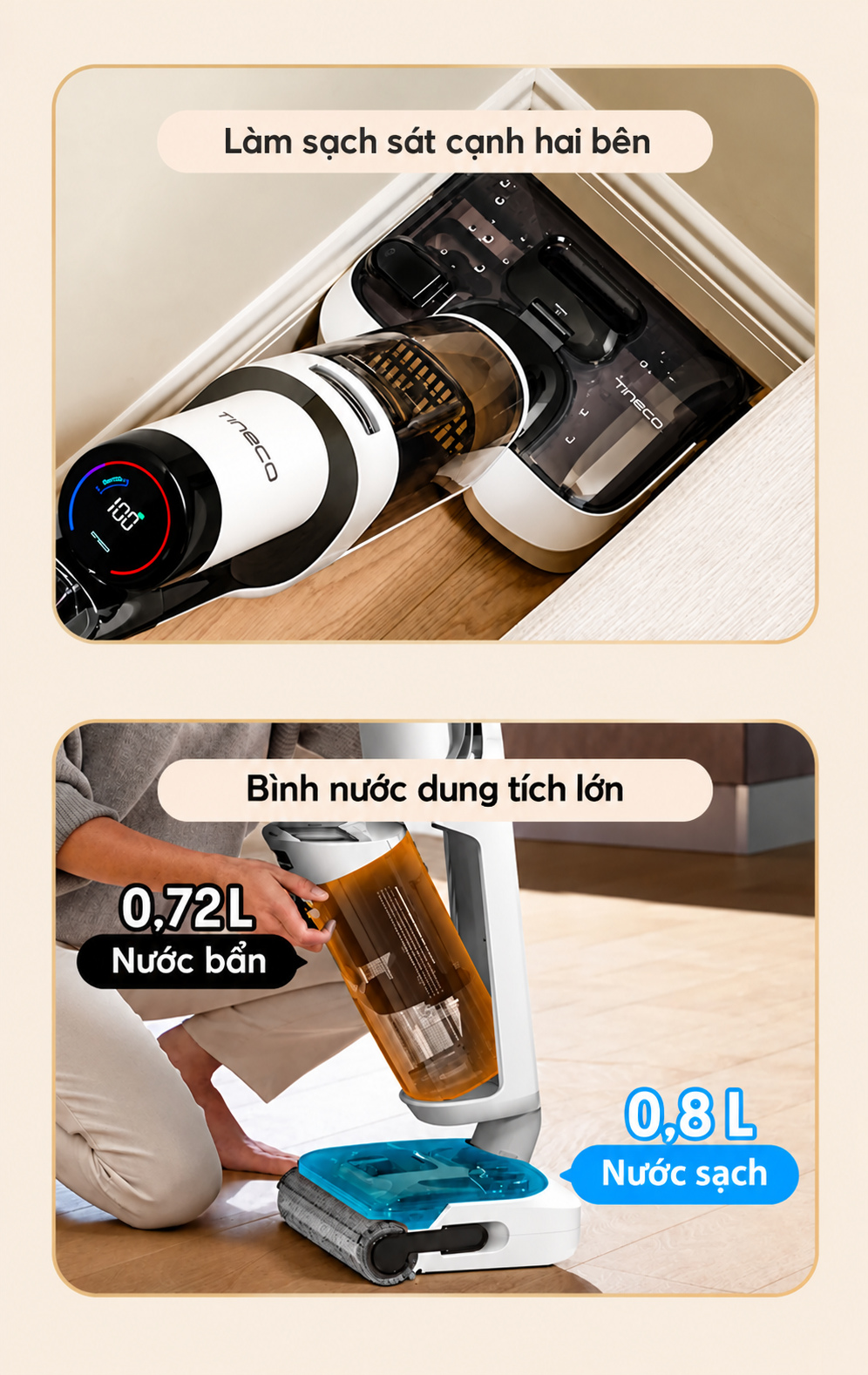 làm sạch sát 2 cạnh