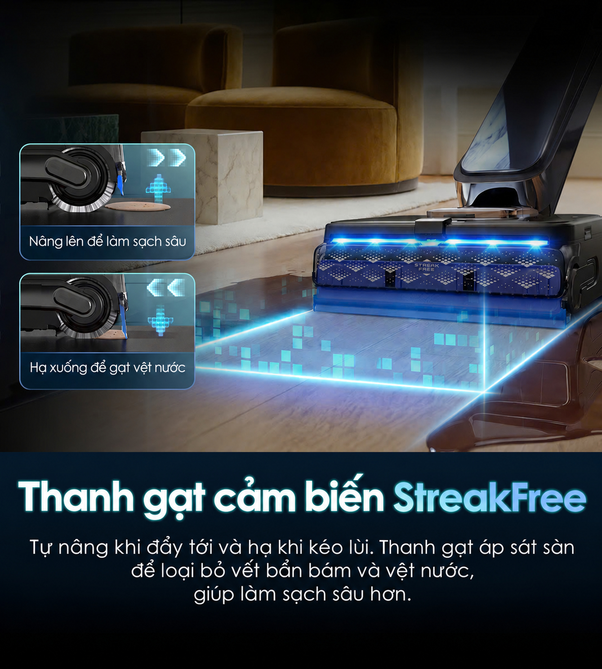 thanh gạt cảm biến StreakFree