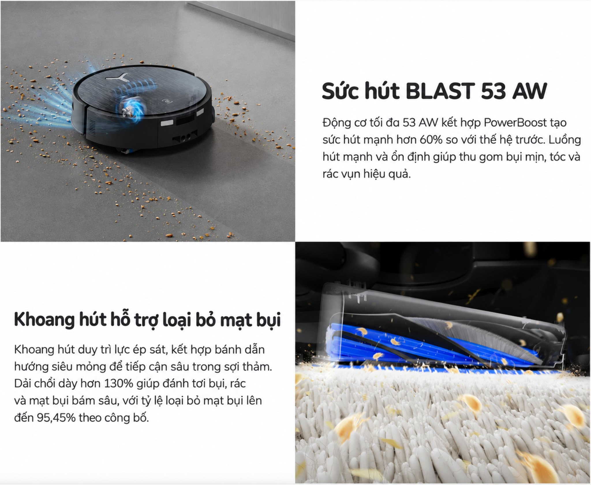 lực hút BLAST 27.000Pa