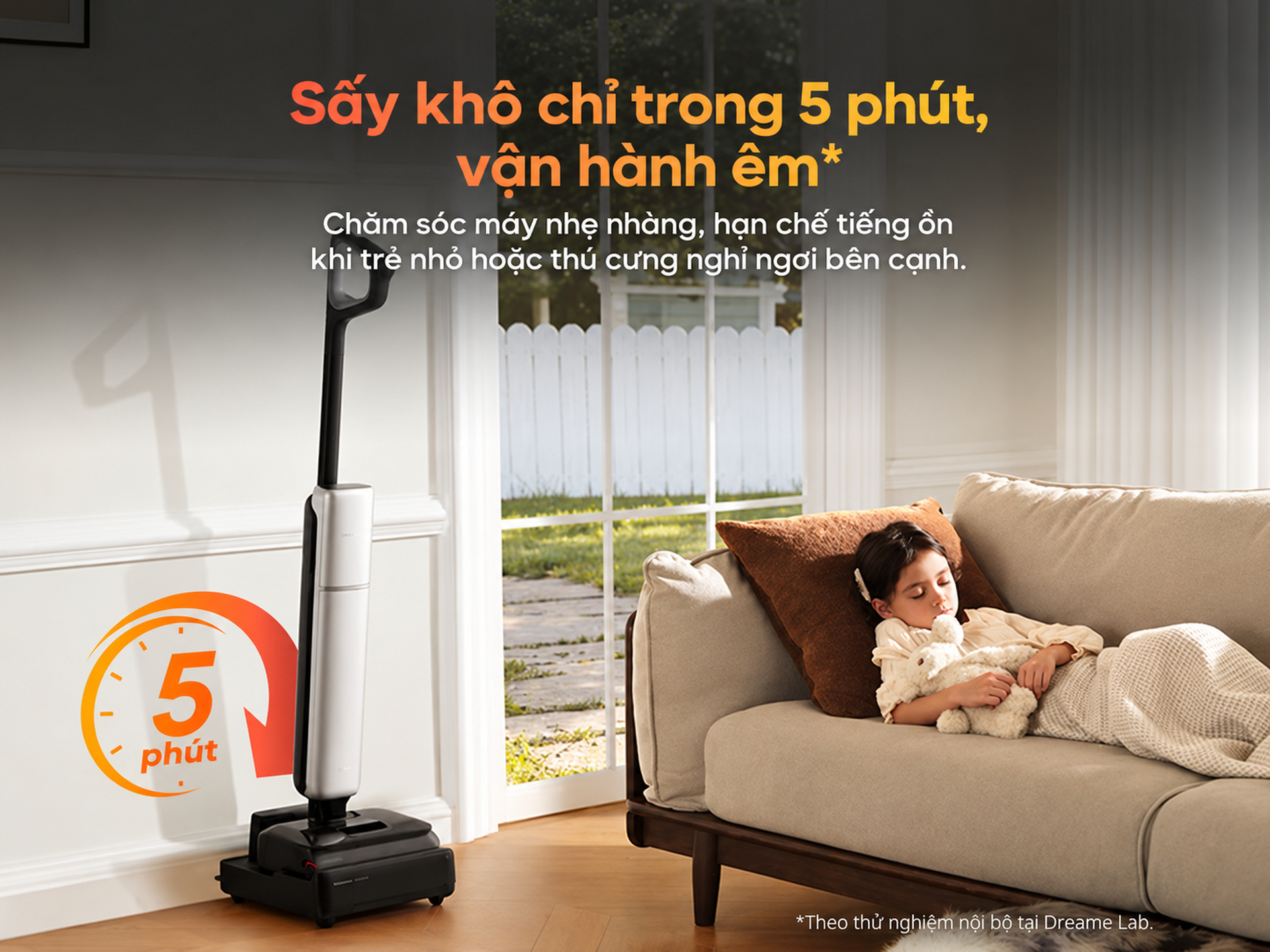 sấy khô nhanh trong 5 phút