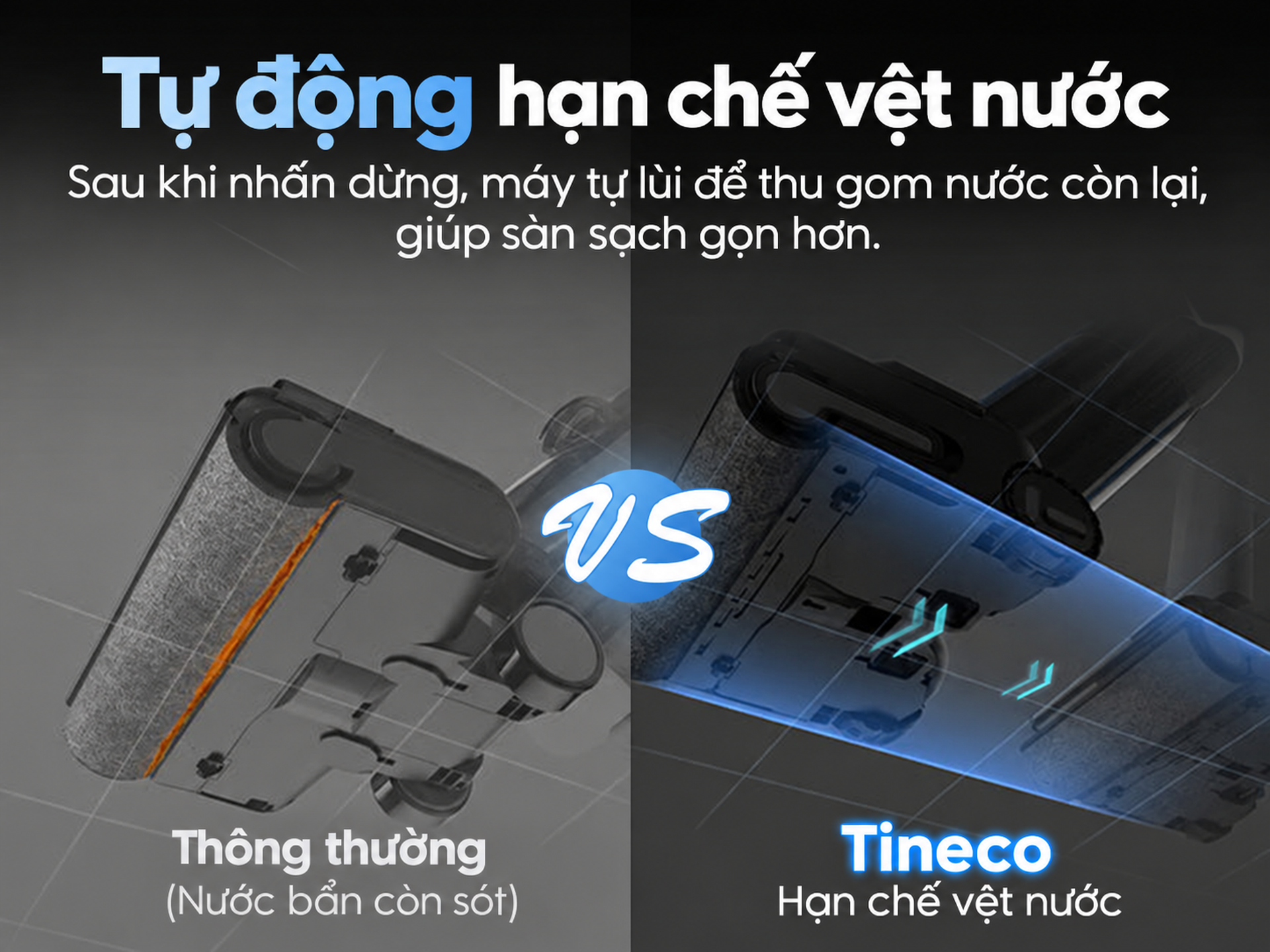 lưỡi gạt hẹn chế vệt nước