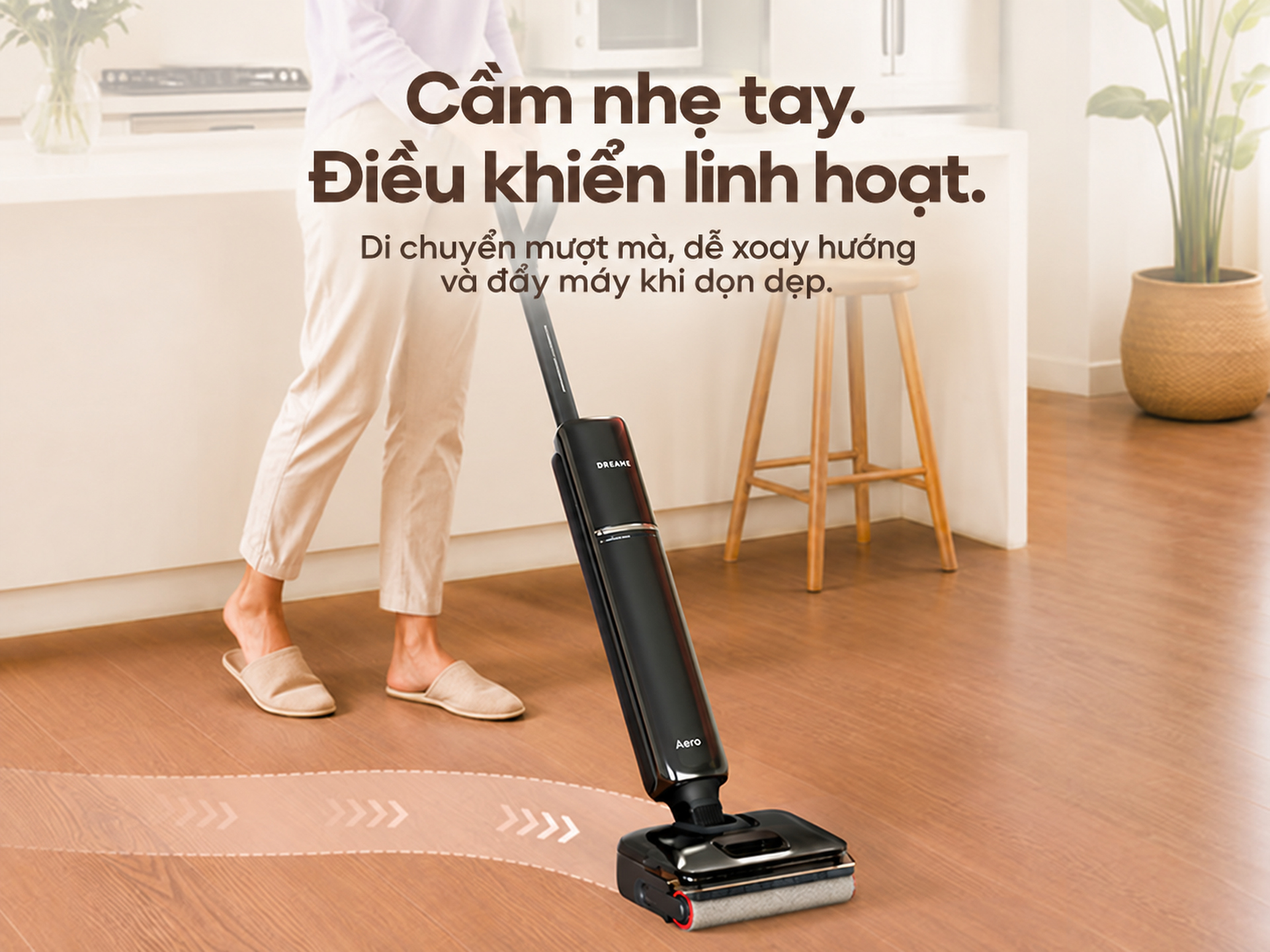 nhẹ tay, điều khiển linh hoạt