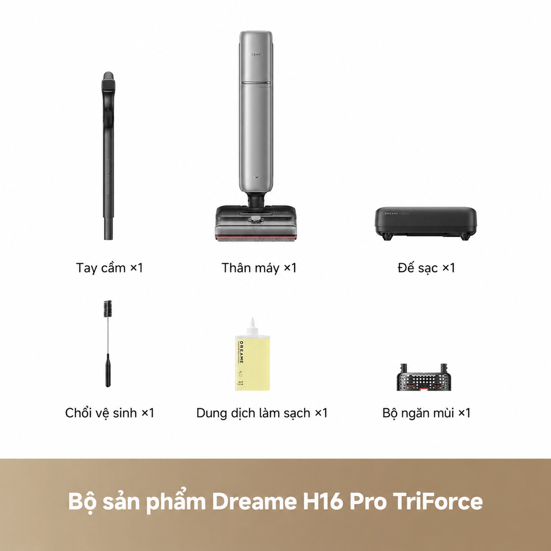 Trong hộp Dreame H16 Pro TriForce có gì?