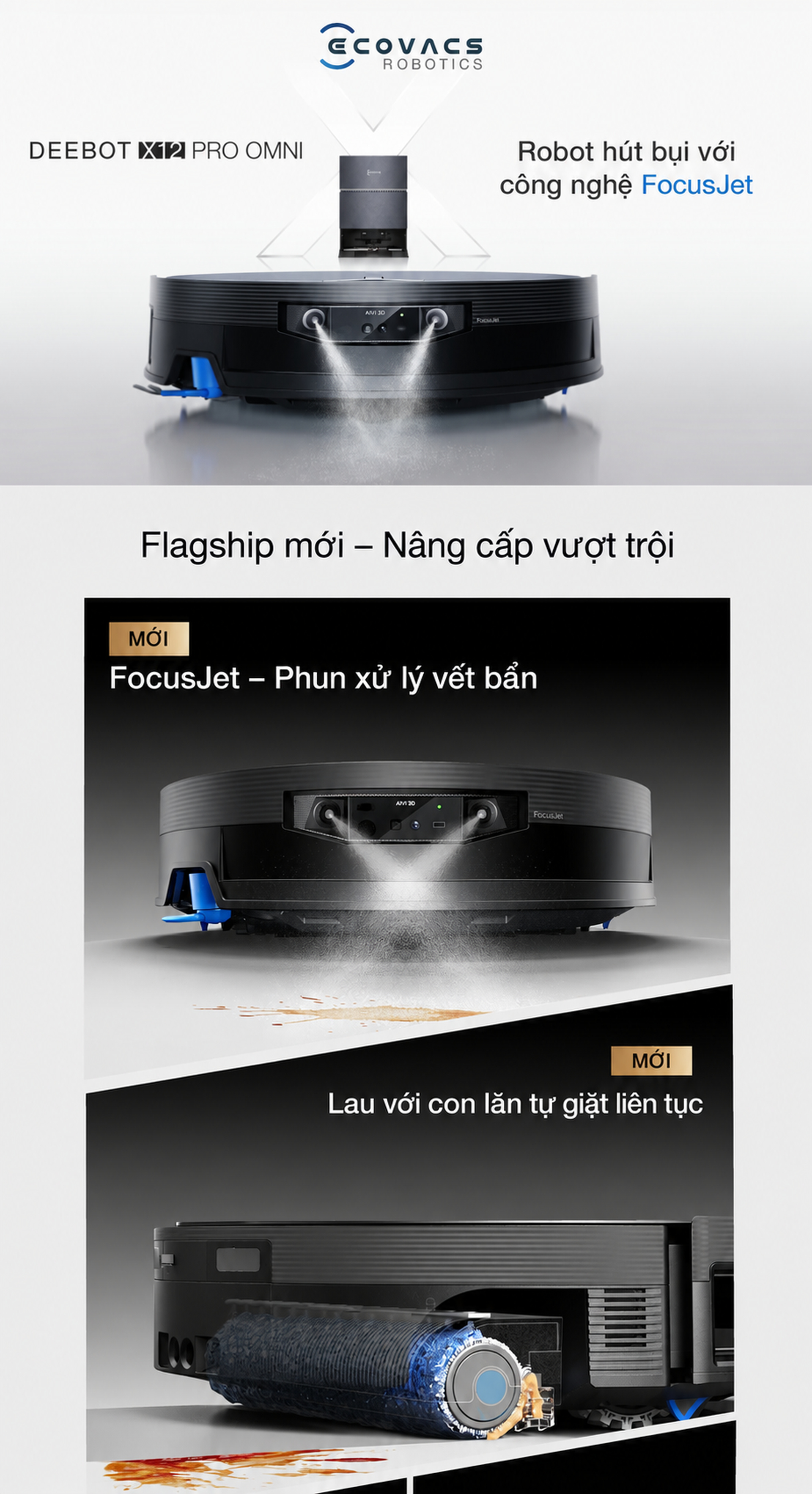 Ecovacs Deebot X12 Pro Omni | 22.000Pa | FocusJet