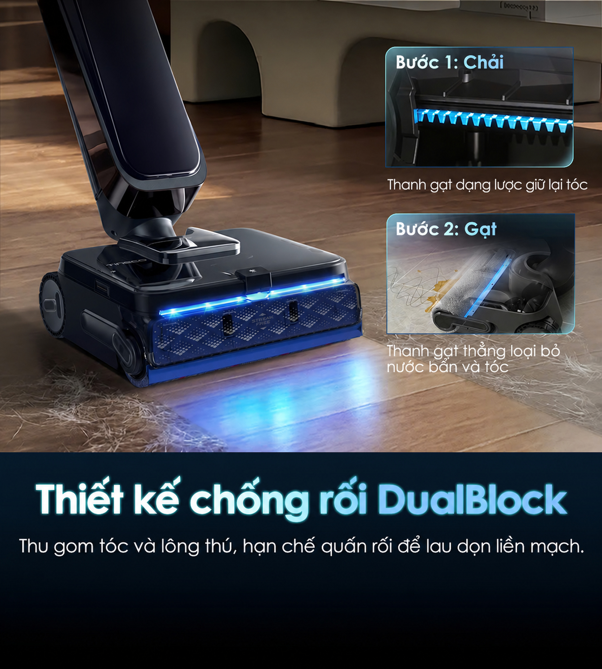 Thiết kế chống rối DualBlock
