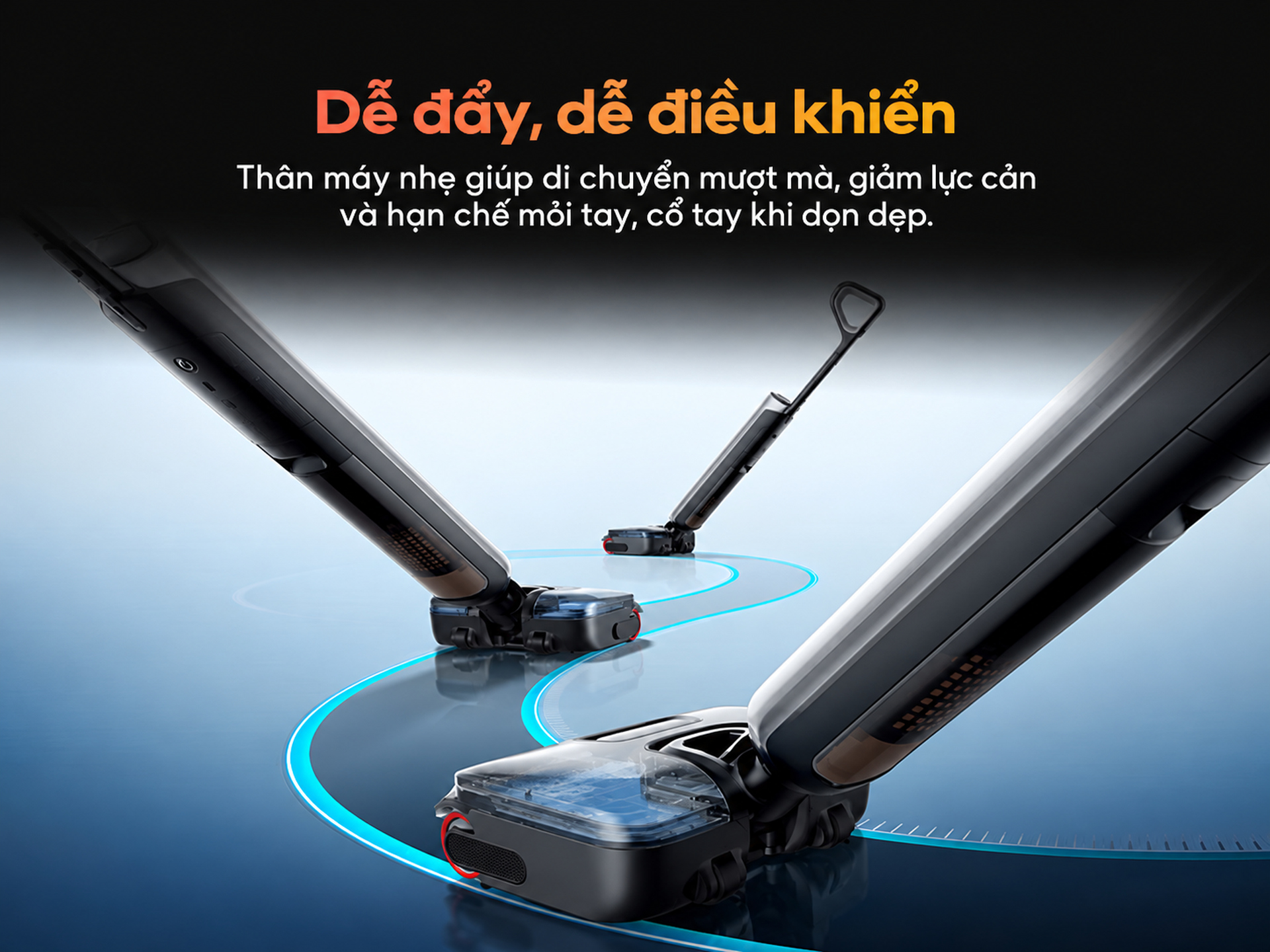 thiết kế gọn nhẹ, dễ sử dụng