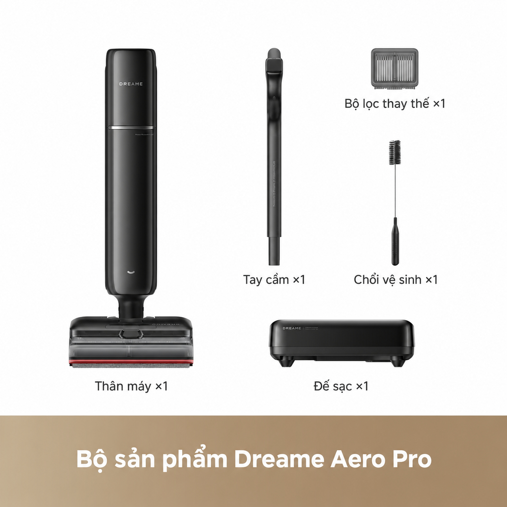 Trong hộp Dreame Aero Pro Steam có gì?