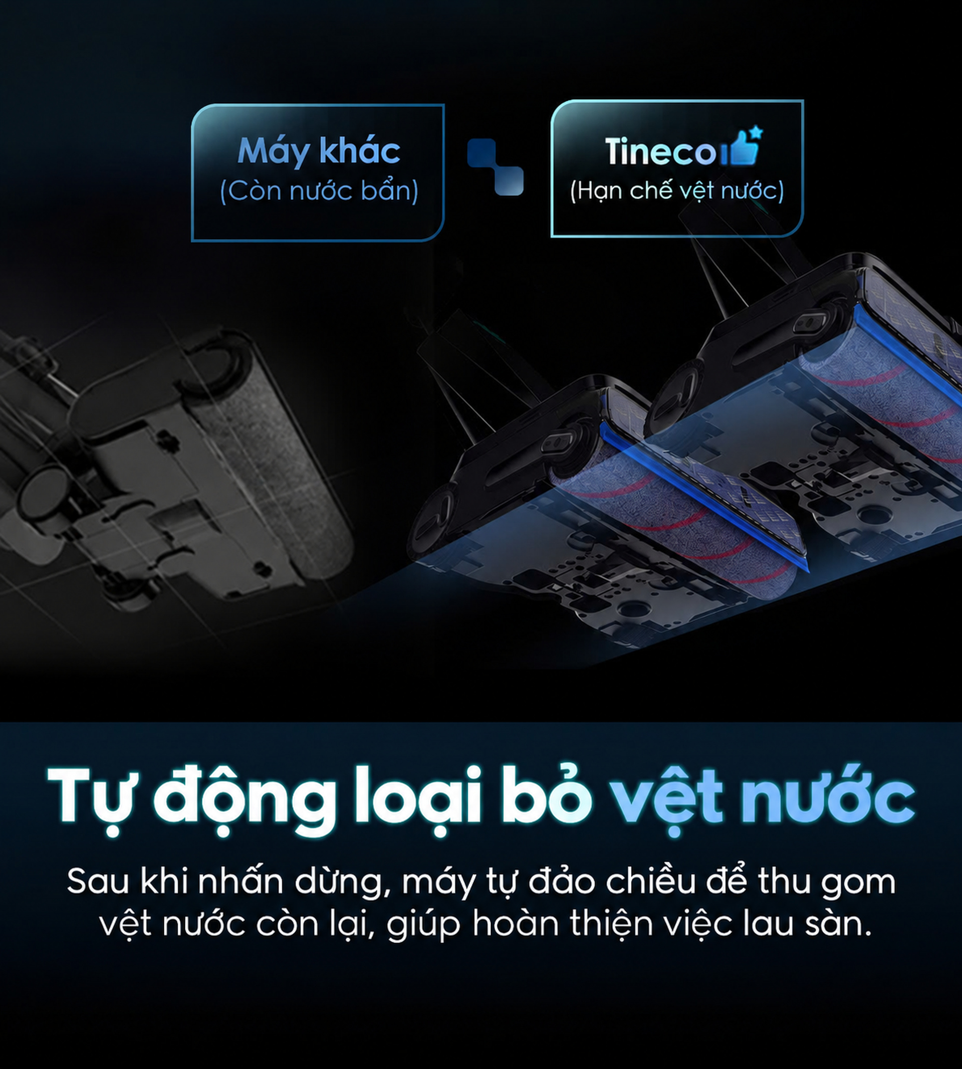 tự động loại bỏ vệt nước