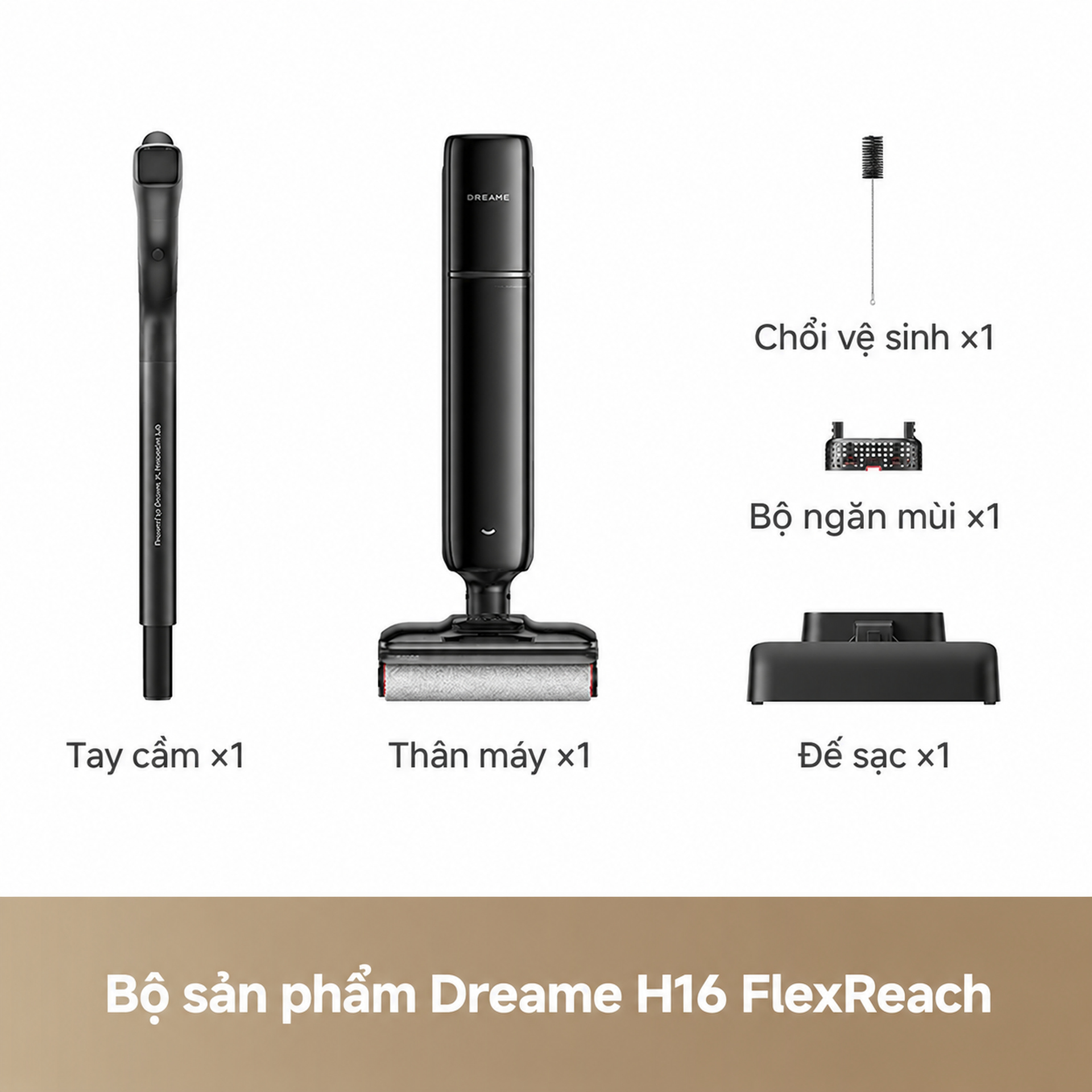 Trong hộp Dreame H16 FlexReach có gì?