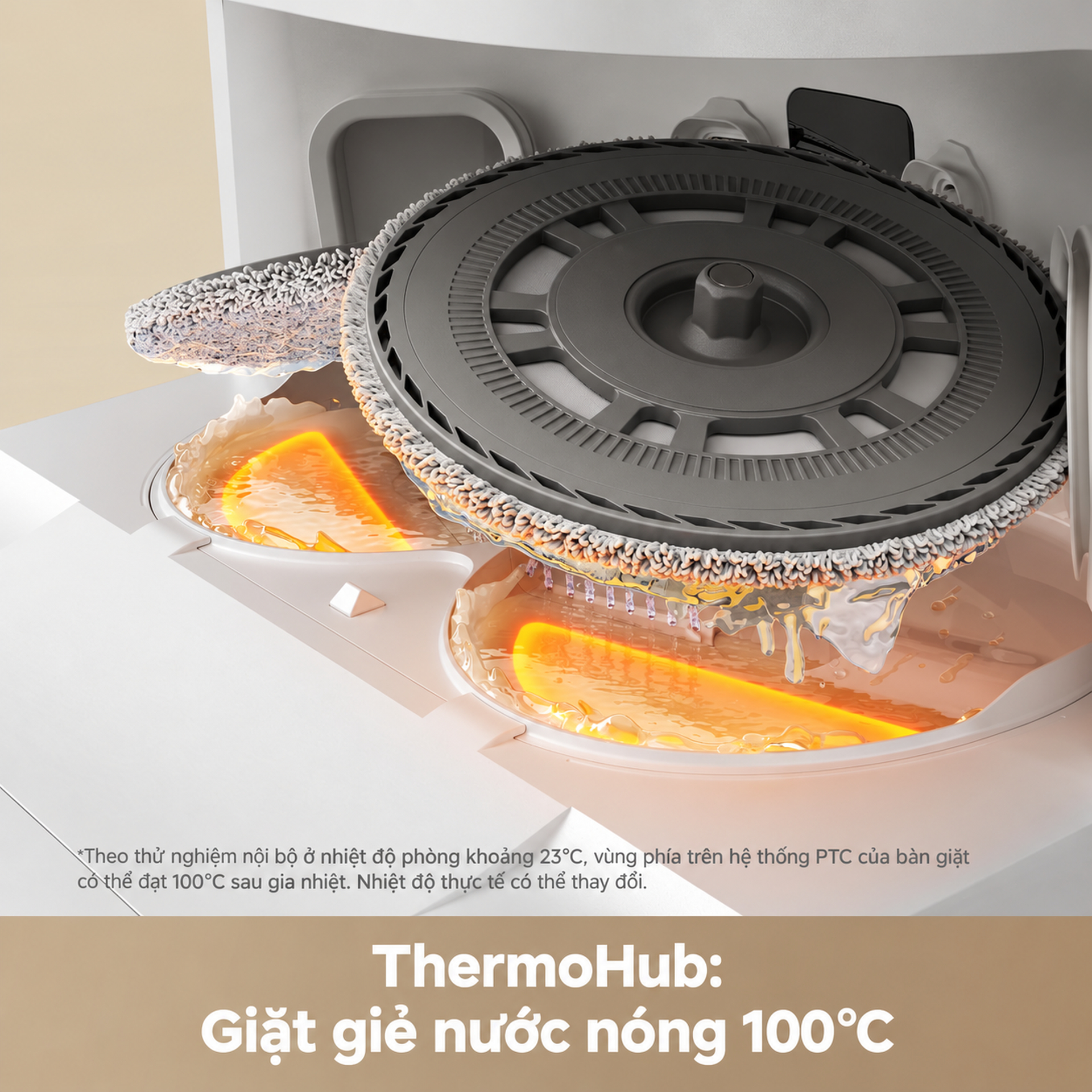 ThermoHub: rửa mop nước nóng 100°C