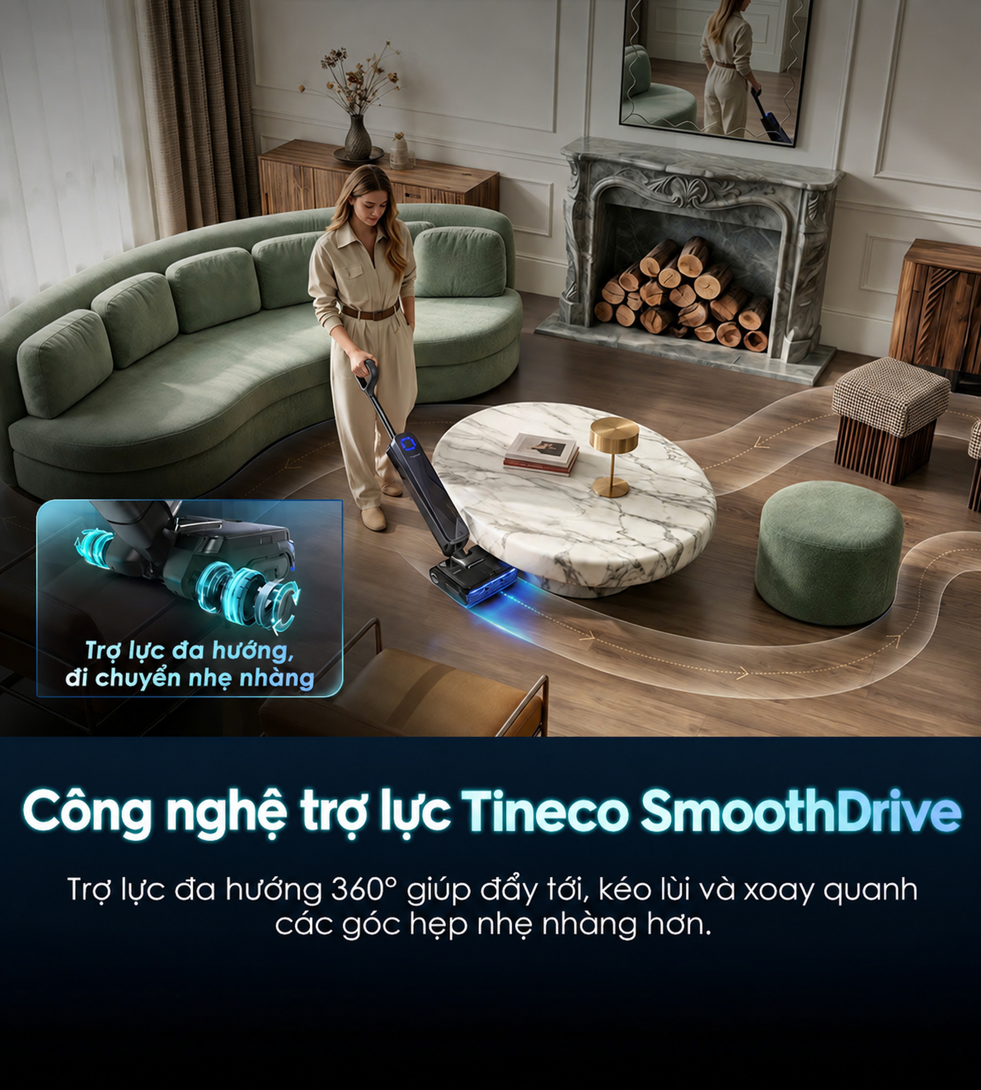 SmoothDrive hỗ trợ đẩy, kéo và xoay mượt hơn