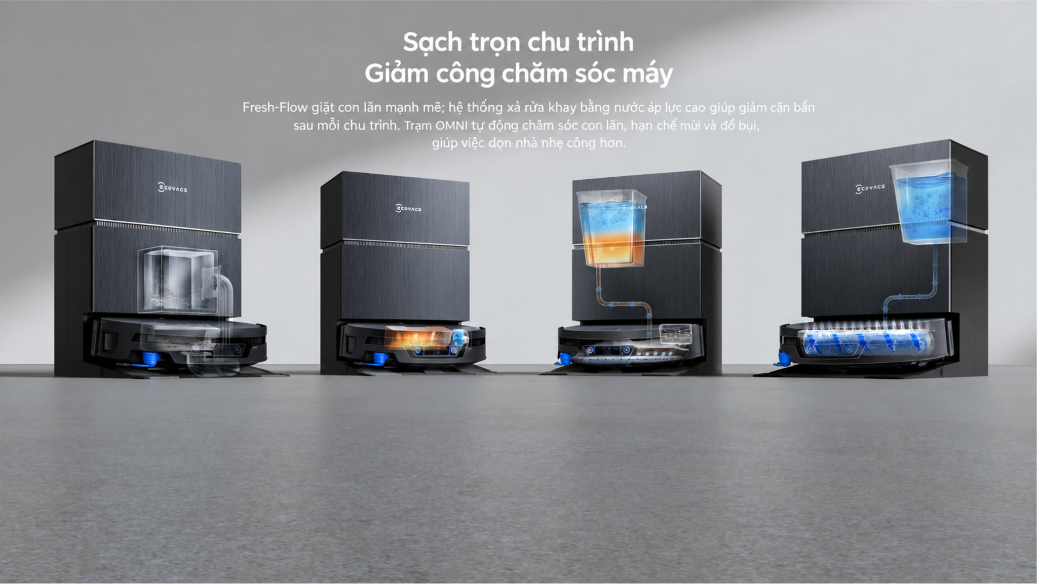 Trạm OMNI: robot tự chăm sóc chính nó