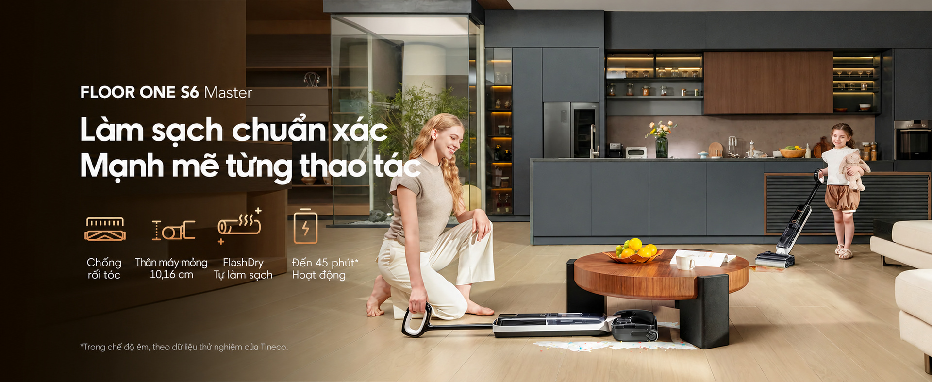 Tineco Floor One S6 Master | Cao 10,2cm | Vietnamrobotics