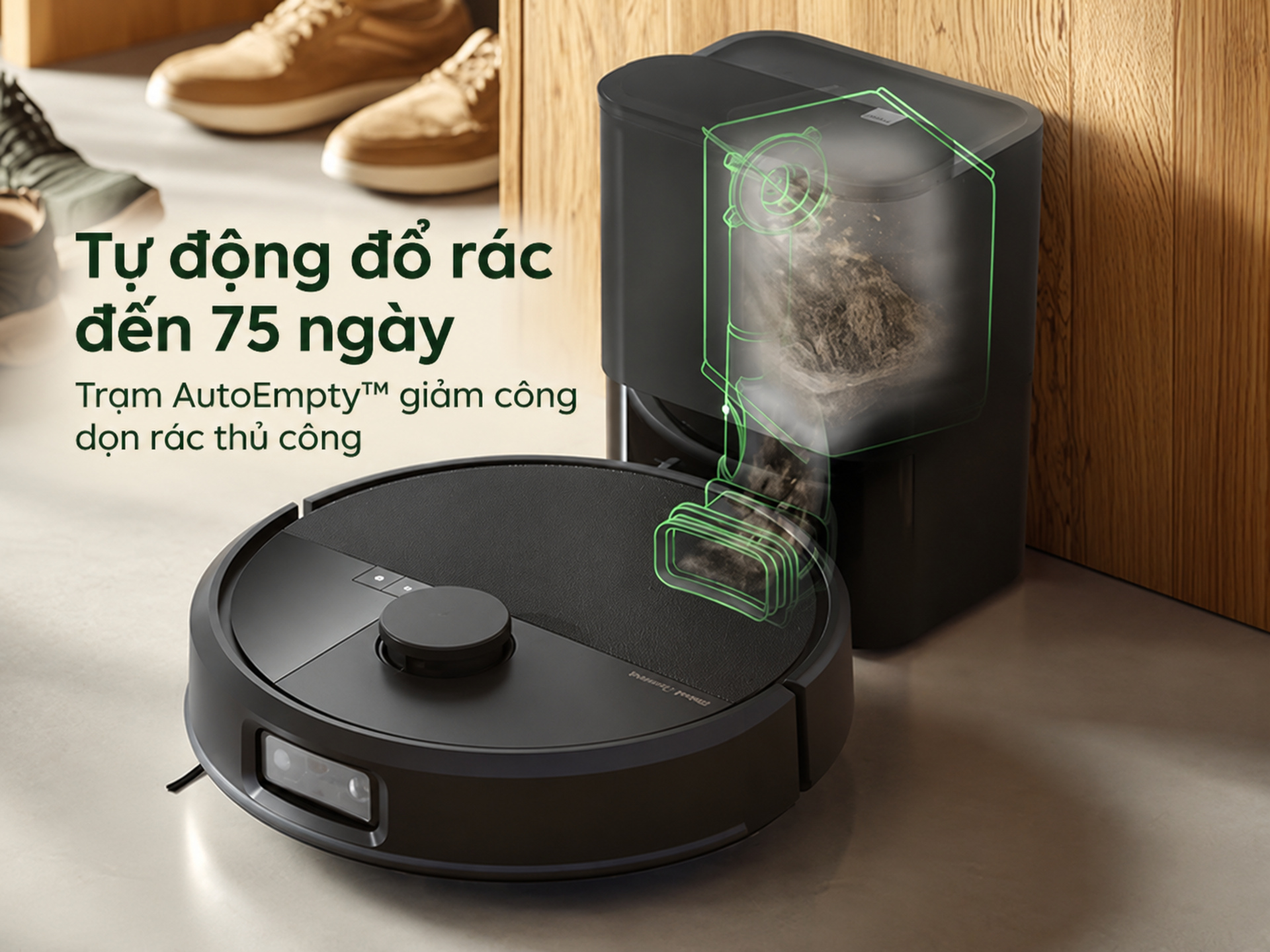 tự động xả rác 75 ngày