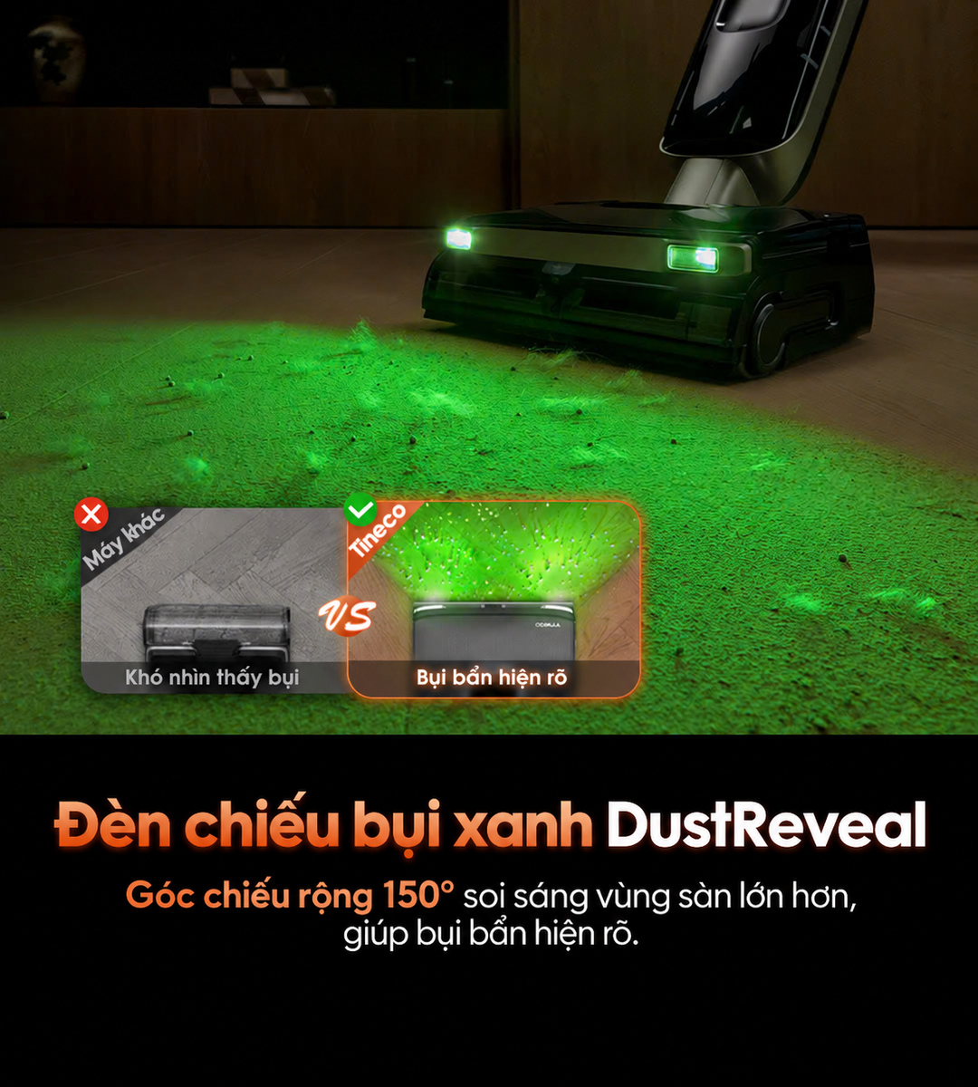 đèn chiều bụi led xanh