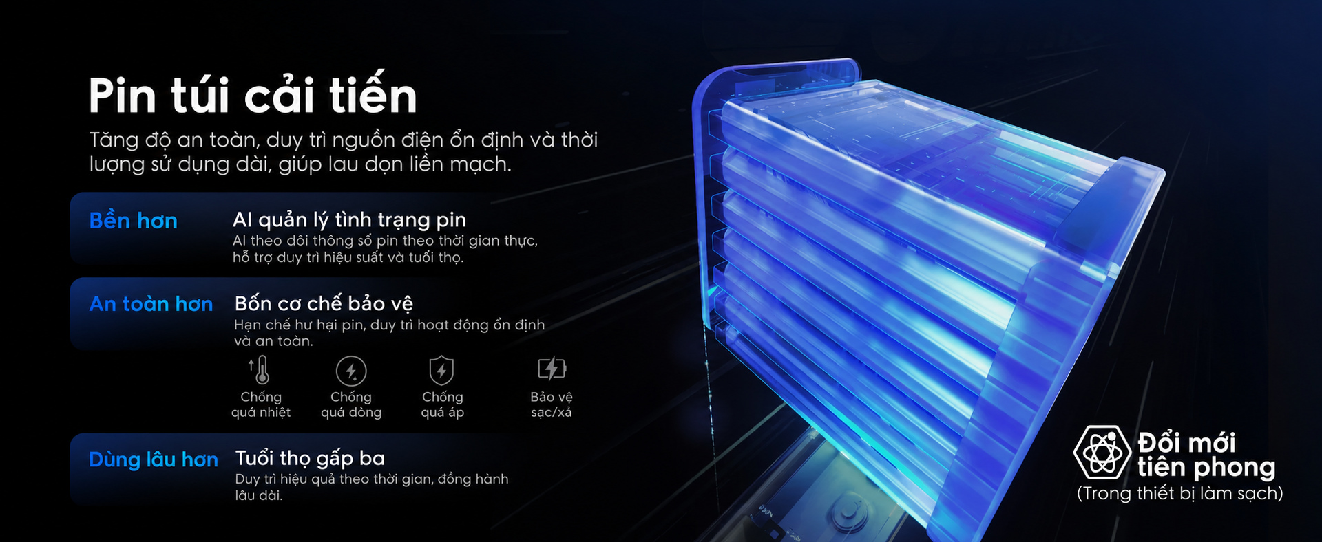 Pin dạng túi cải tiến