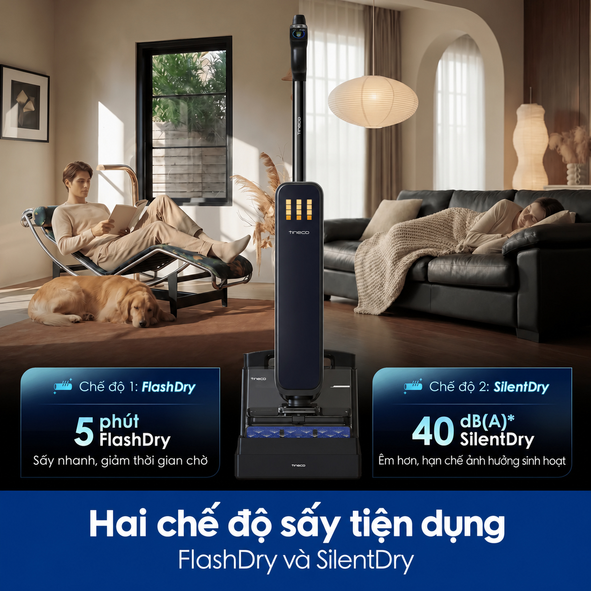 2 chế độ sấy thông minh
