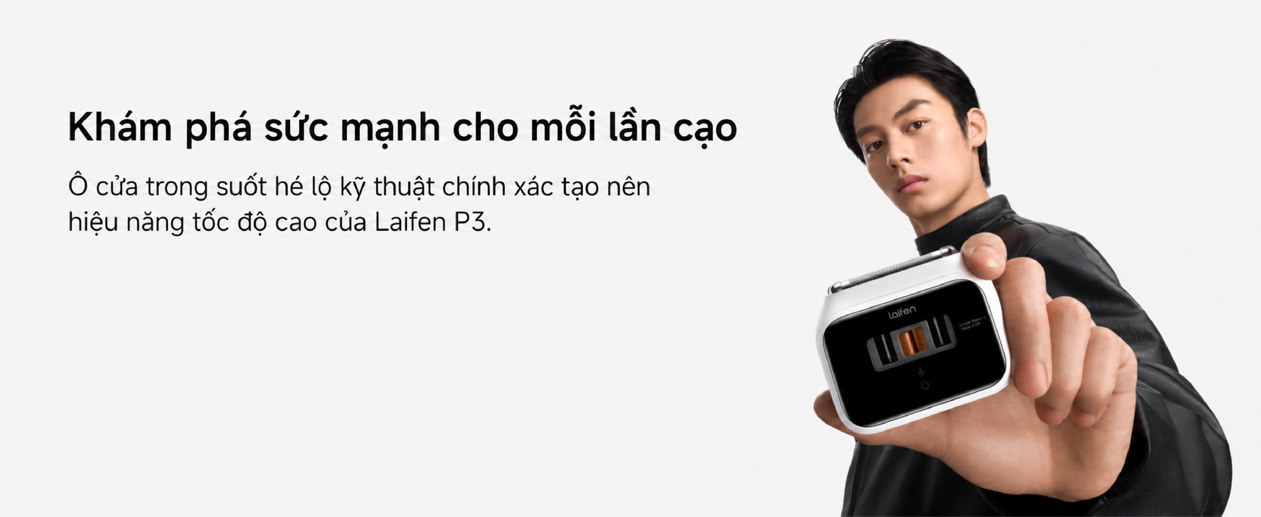 Máy cạo râu Laifen P3: Hệ thống 3 lưỡi cho diện mạo gọn gàng mỗi ngày