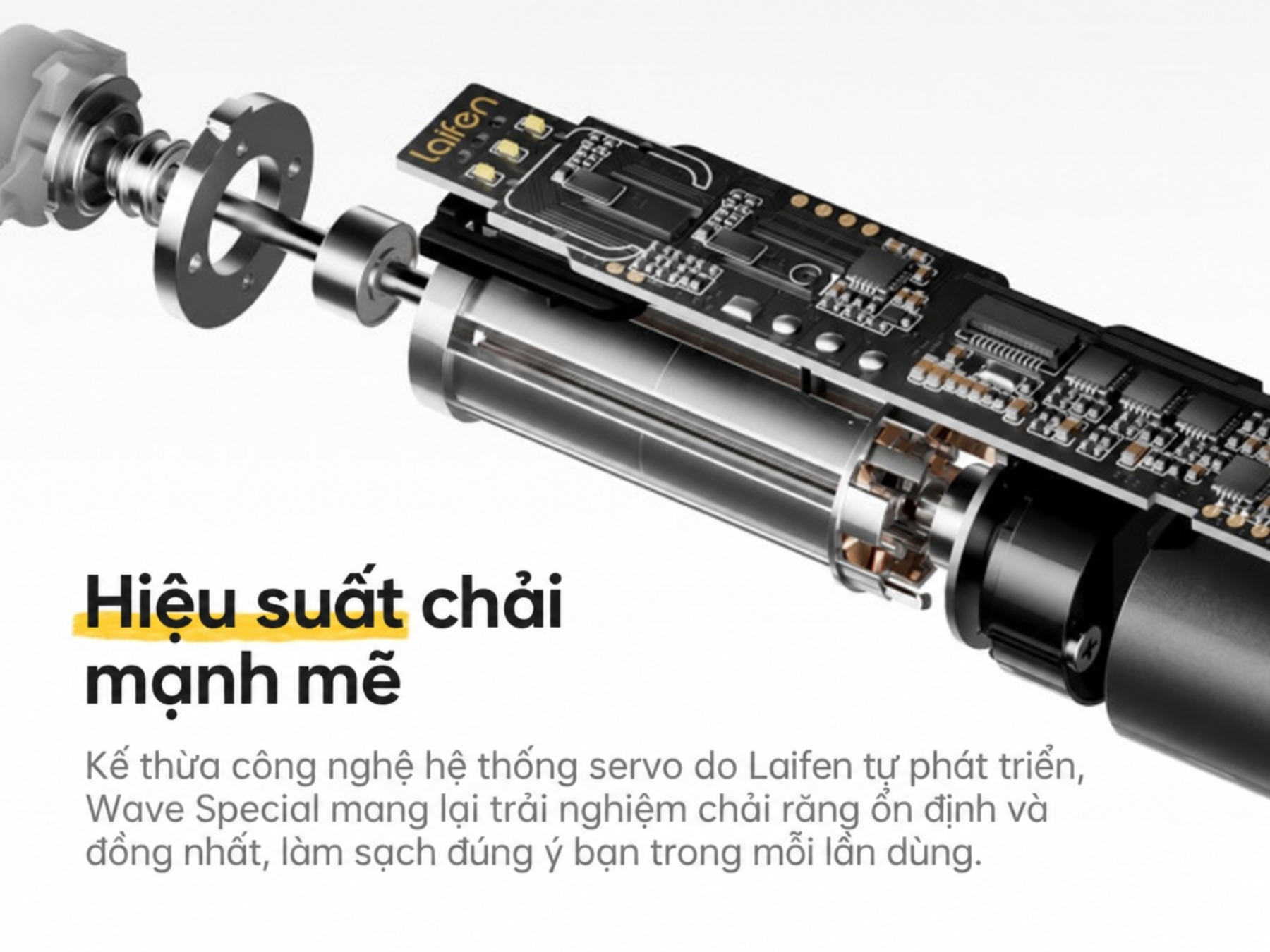 hiệu suất chải mạnh mẽ