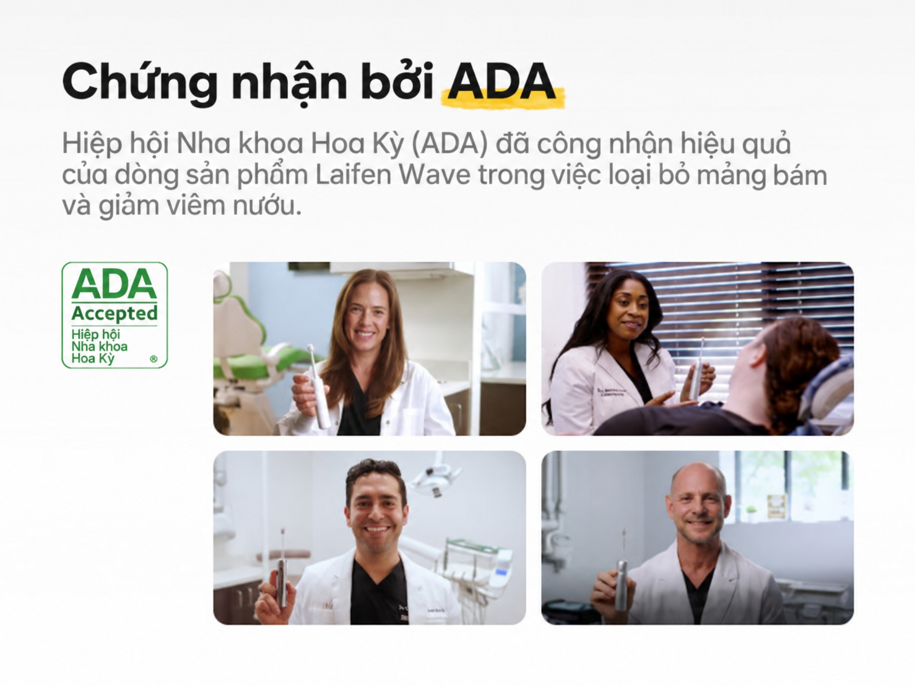 Chứng nhận bởi ADA