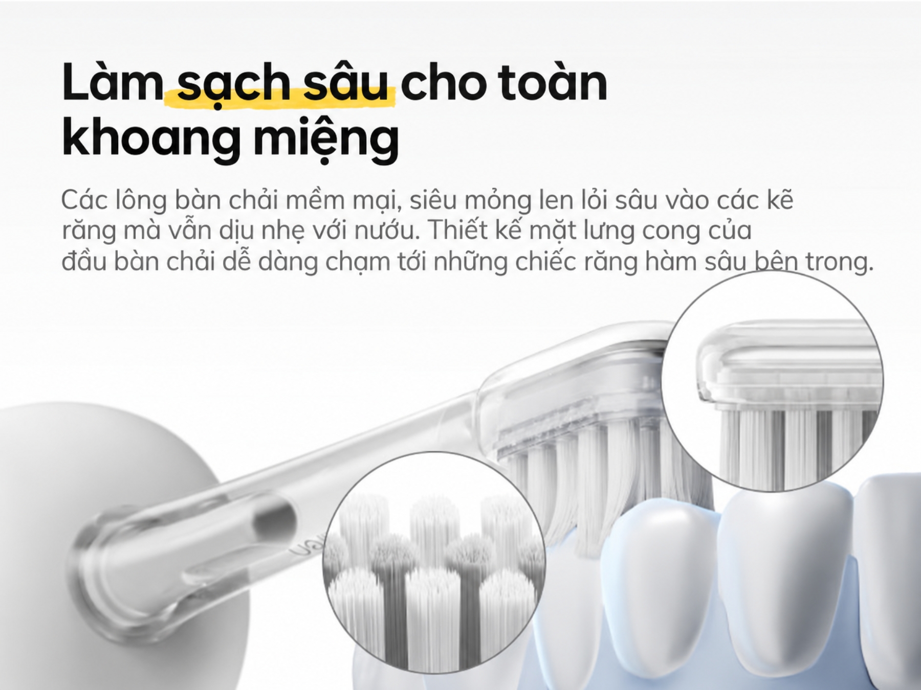 Làm sạch sâu cho khoang miệng