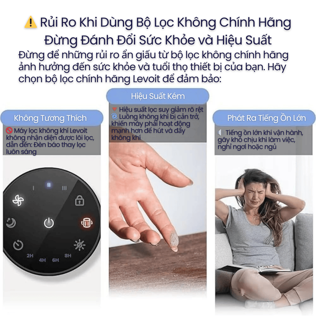 rủi ro khi dùng bộ lọc không khí không chính hãng