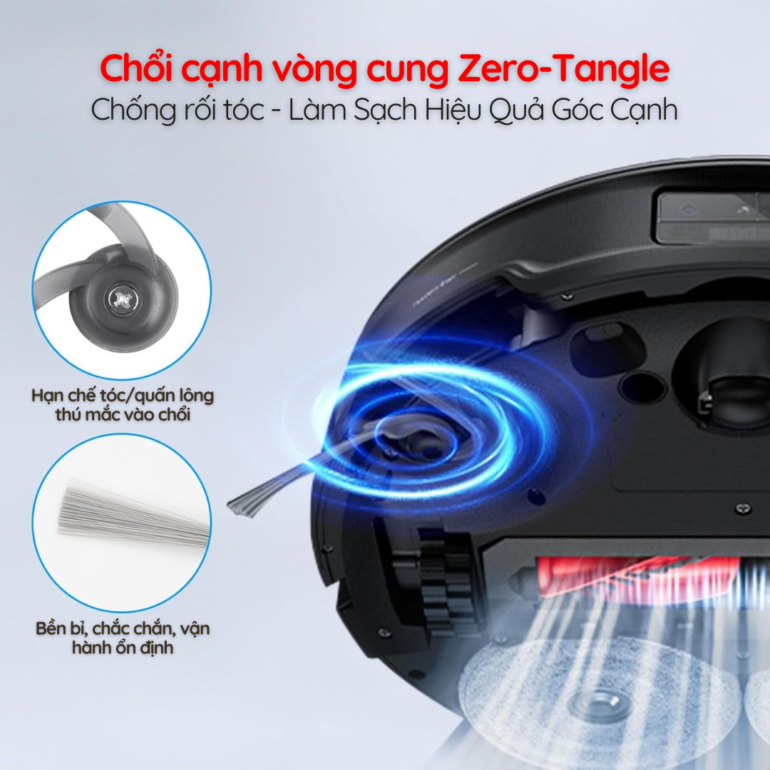 Chổi Cạnh Zero-Tangle - Làm Sạch Góc Cạnh Hiệu Quả Hơn