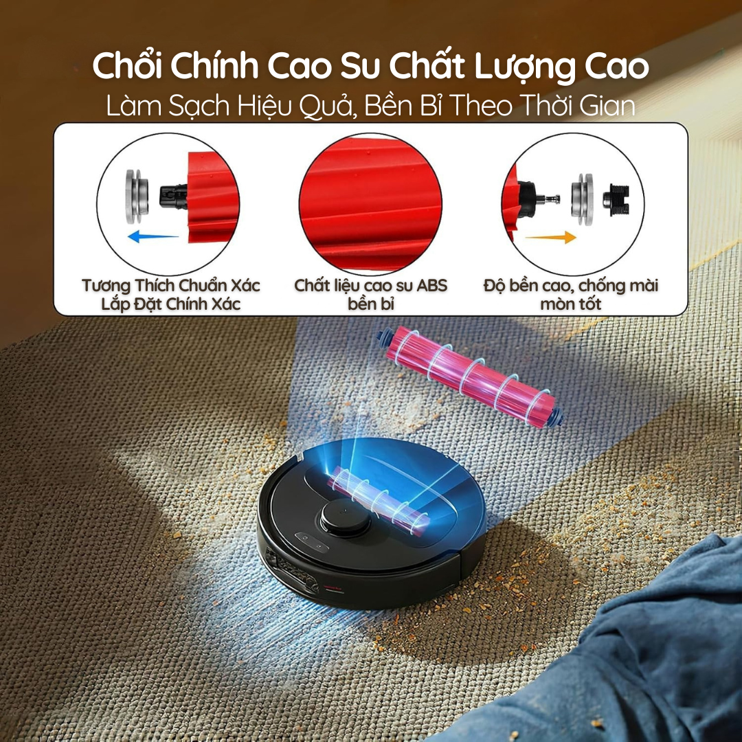 Chổi chính cao su chất lượng cao - Duy trì lực hút mạnh mẽ
