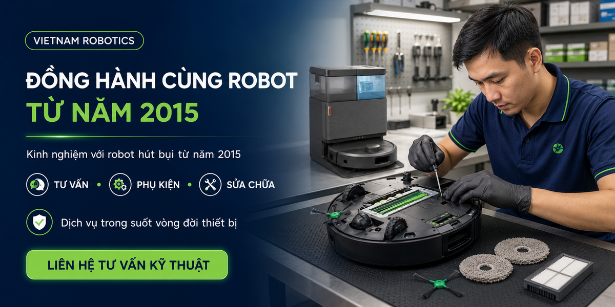 Vietnam Robotics có kinh nghiệm với robot hút bụi từ năm 2015
