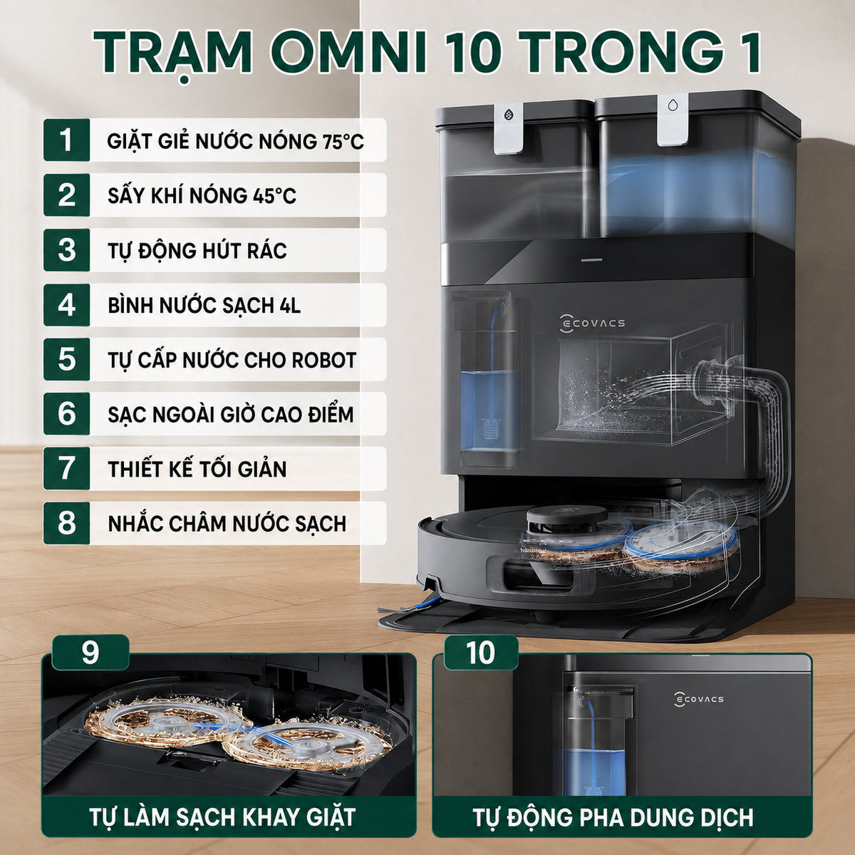 Trạm OMNI là điểm mạnh nổi bật của T30C Max Omni