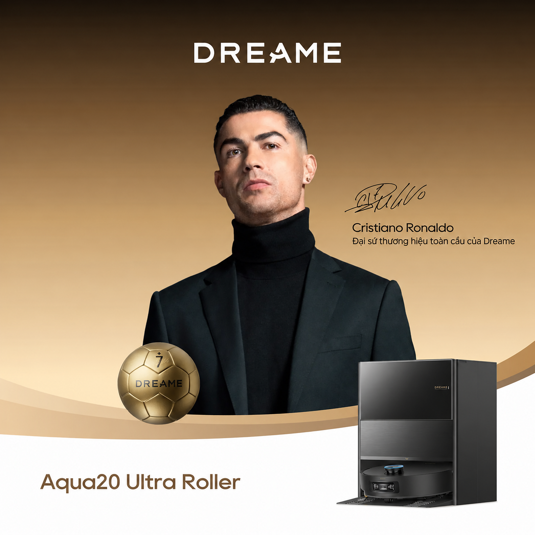 Dreame Aqua20 Ultra Roller - Robot hút bụi lau nhà bằng con lăn và hơi nước thế hệ mới