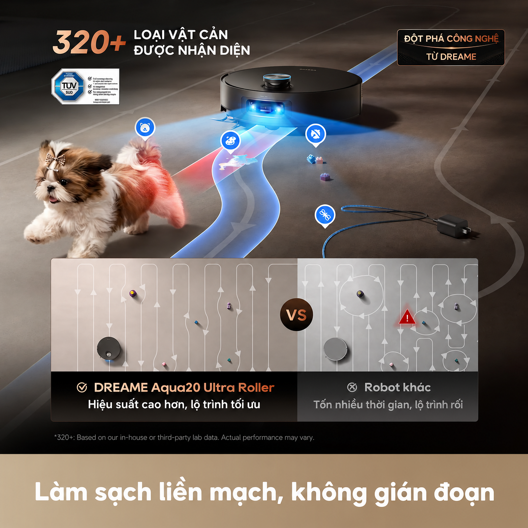 Camera AI kép, ánh sáng cấu trúc 3D và nhận diện hơn 320 nhóm vật thể
