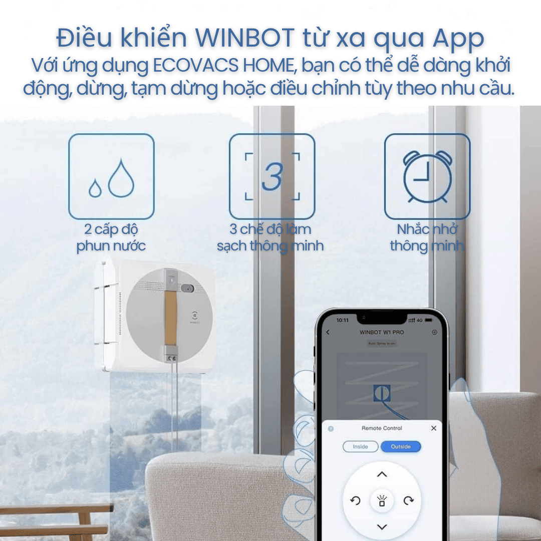 Ecovacs Winbot W1 Pro - BH 12 Th
