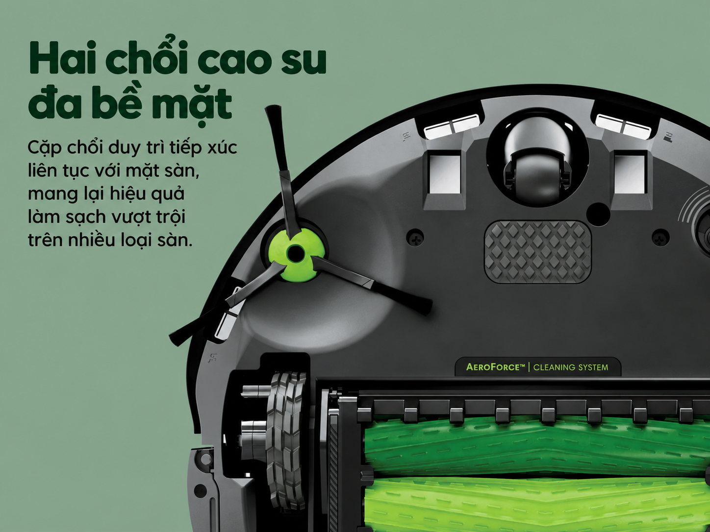 chổi cao su kép đa bề mặt