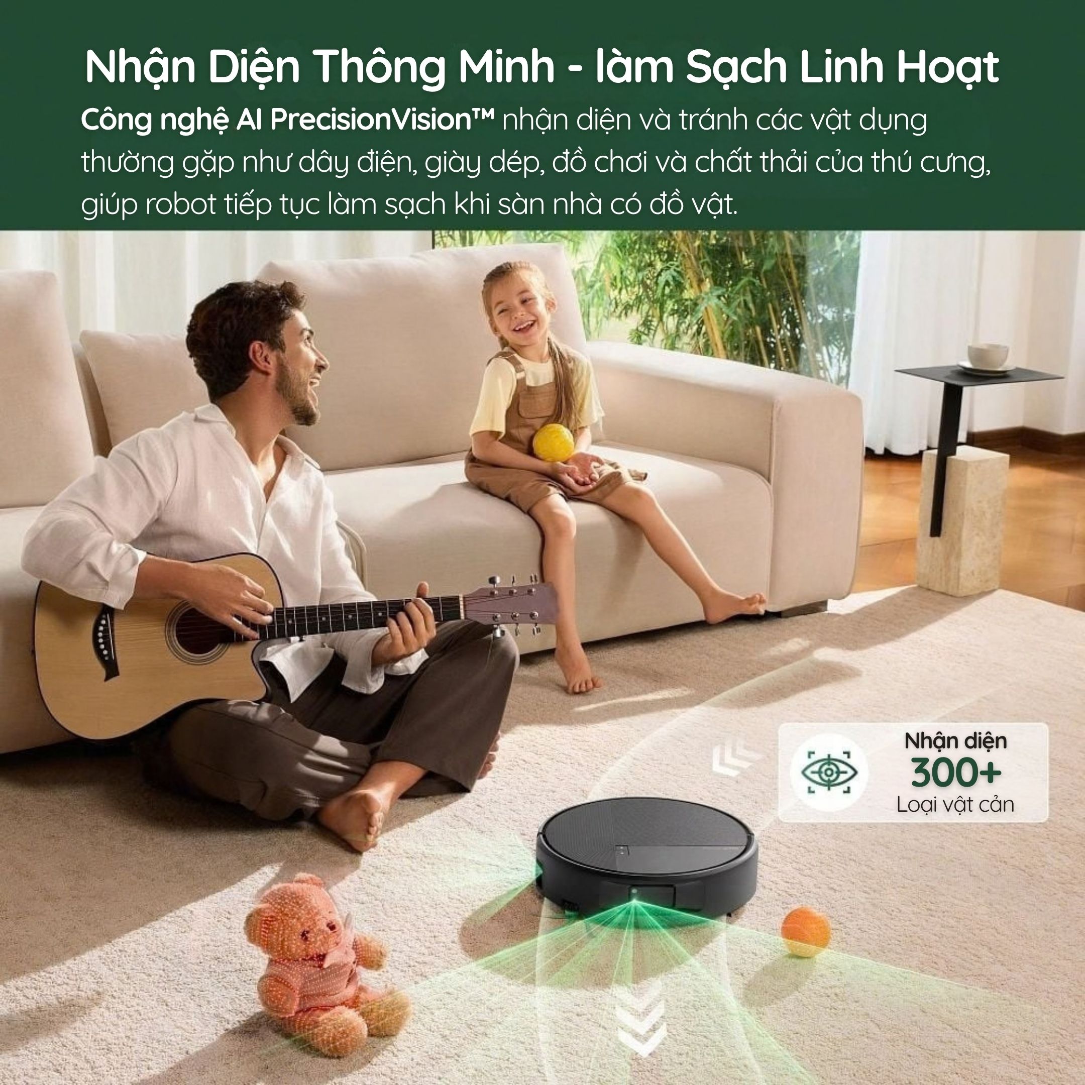 Điều hướng LiDAR + PrecisionVision™ AI