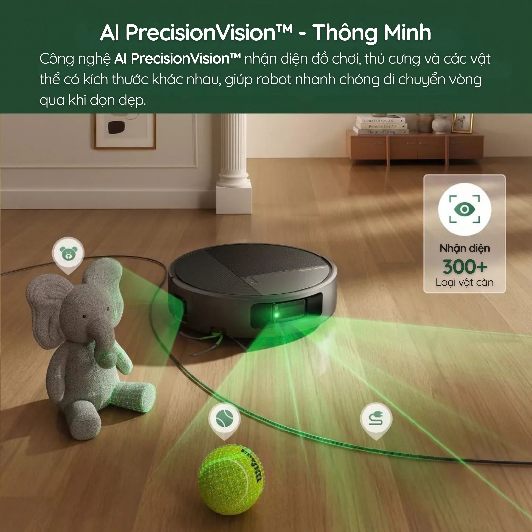 Điều hướng LiDAR và PrecisionVision™ AI