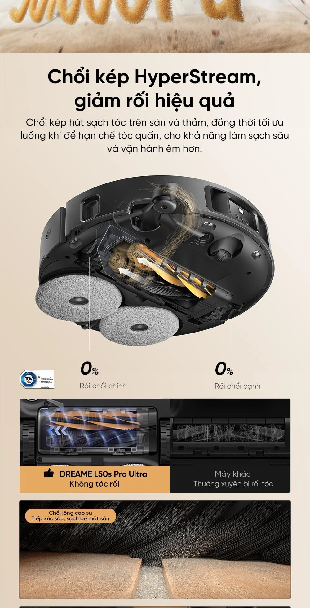 Chống rối: chổi đôi HyperStream