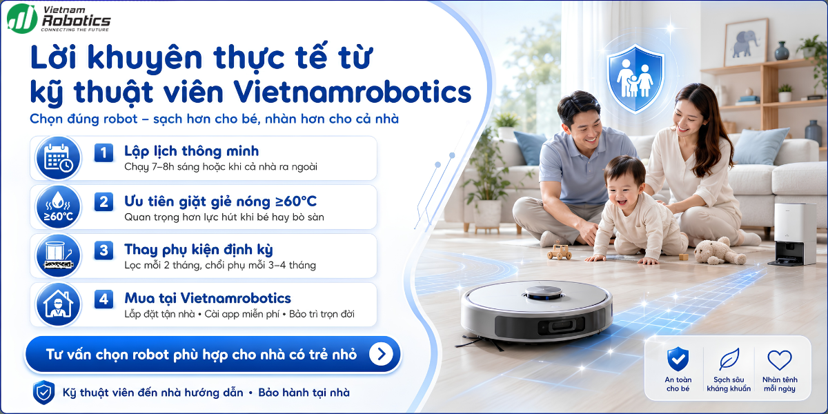 Lời khuyên thực tế từ kỹ thuật viên Vietnamrobotics