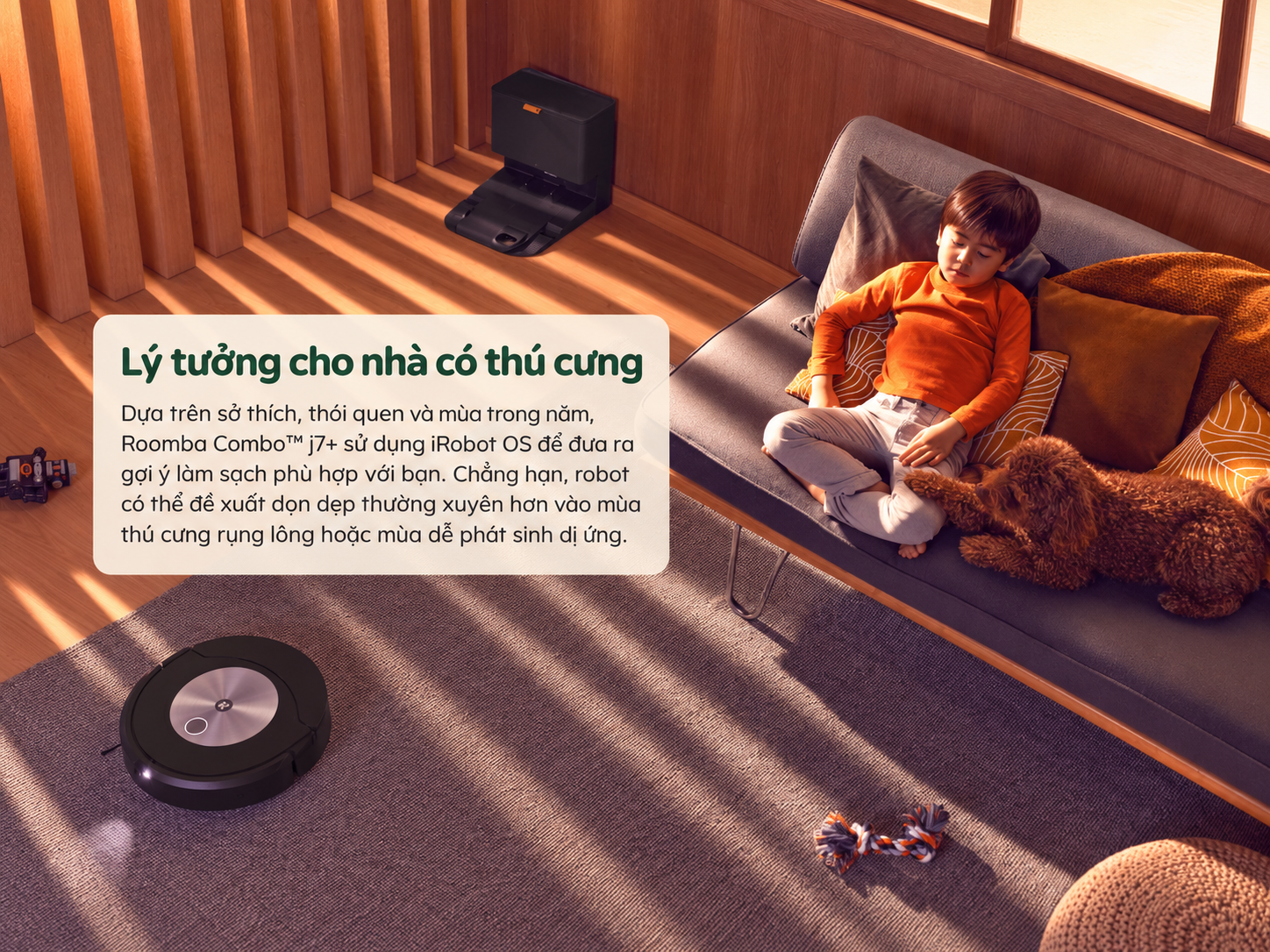 phù hợp cho nhà có thú cưng