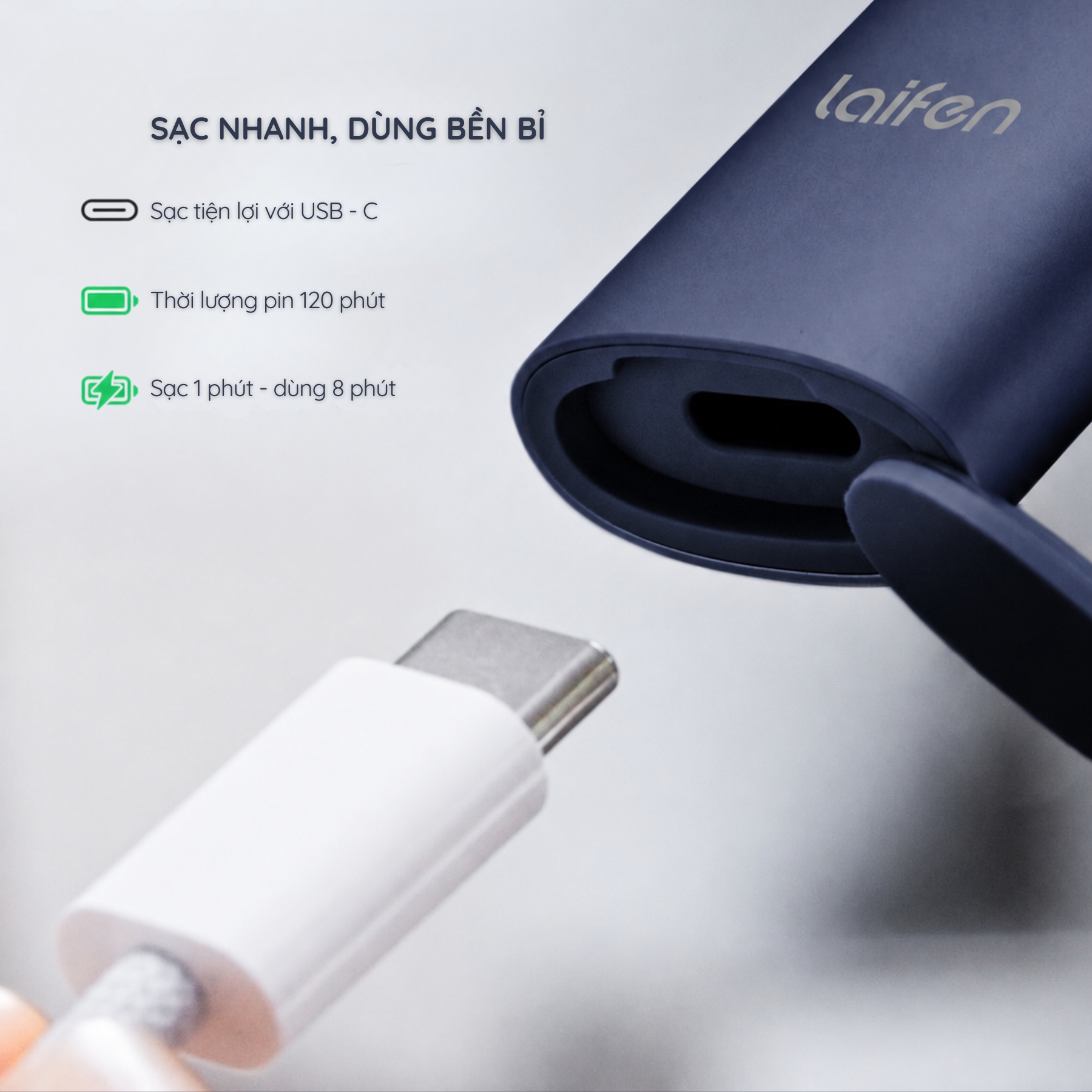 Pin và sạc nhanh: thuận tiện cho lịch sinh hoạt bận rộn
