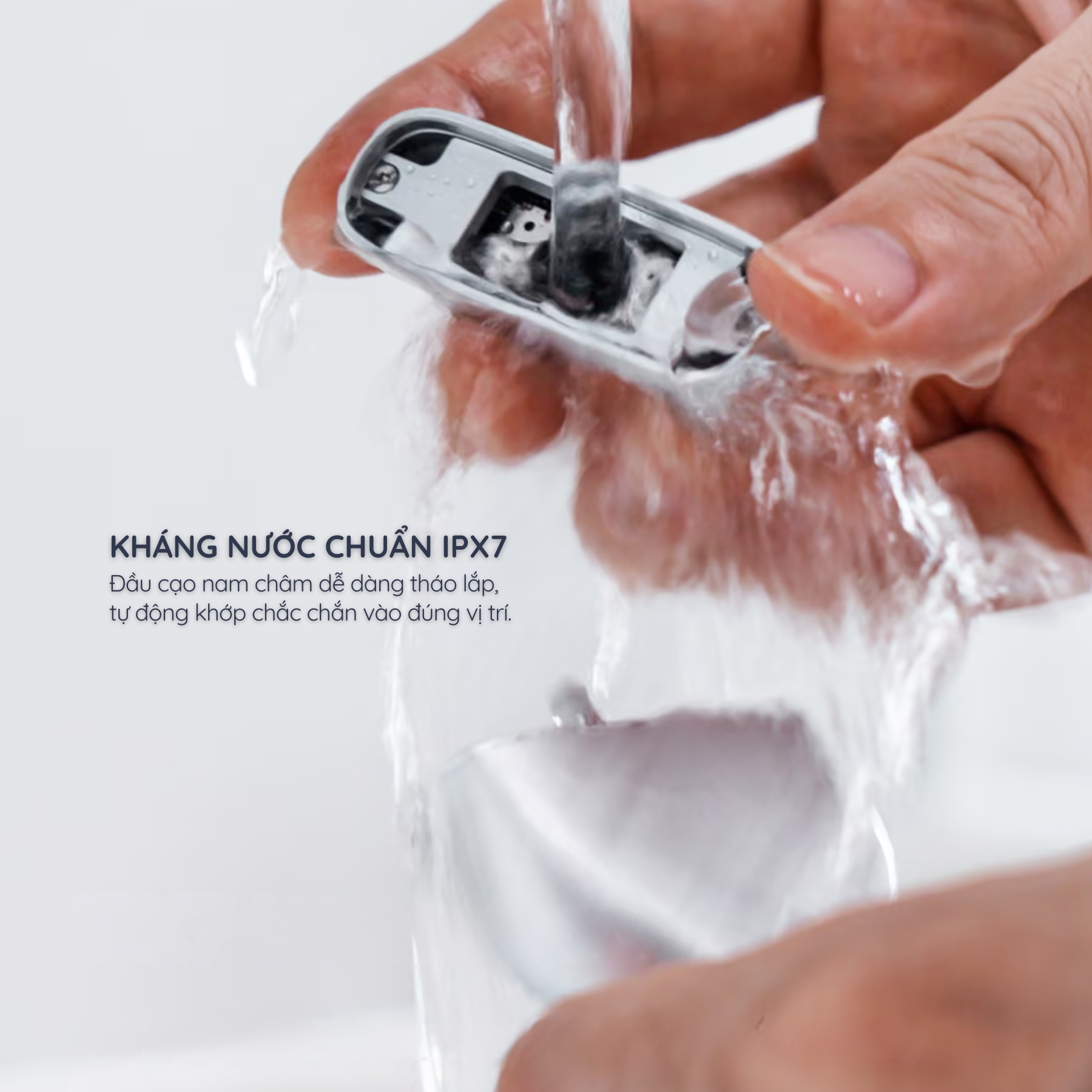 Chống nước IPX7 và vệ sinh