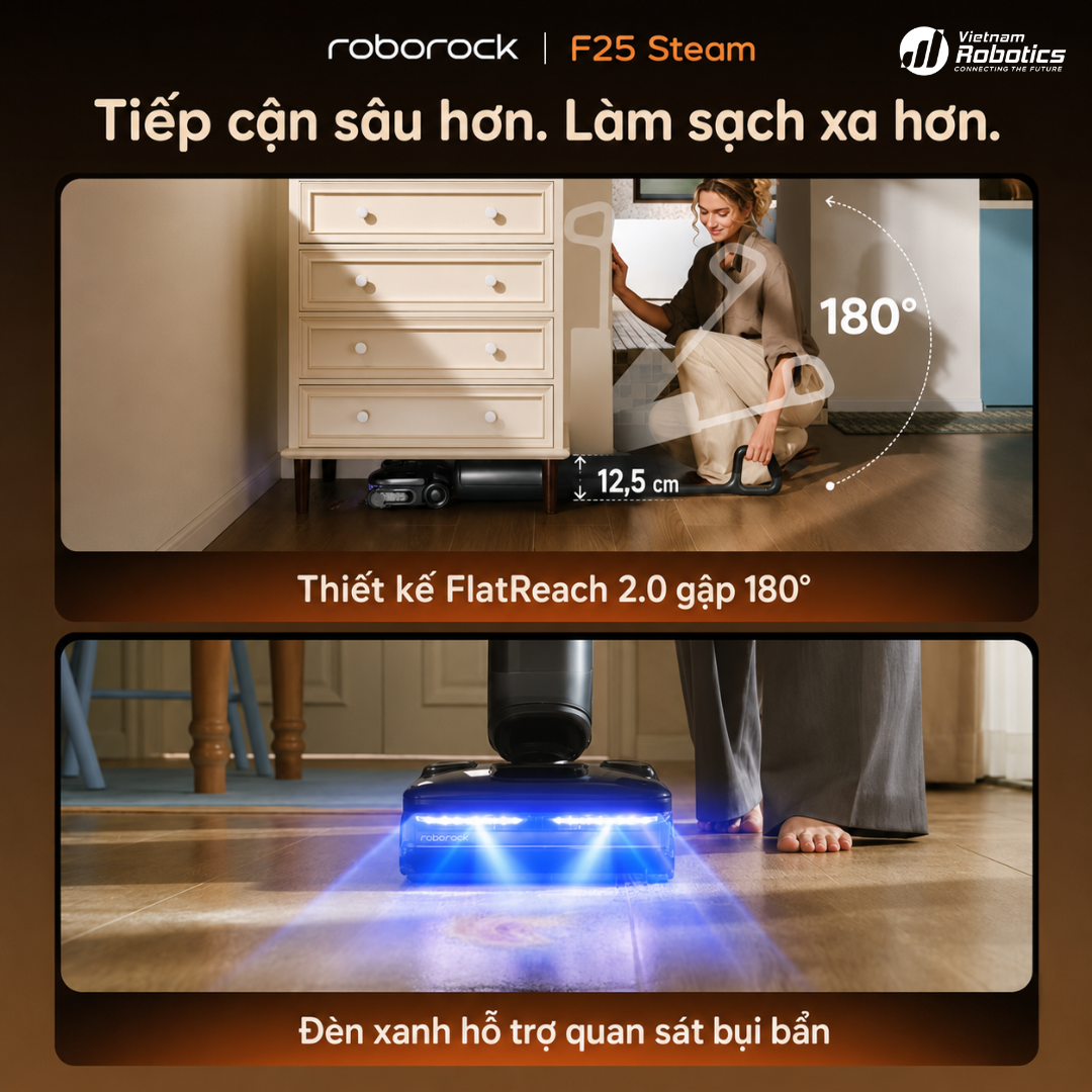 FlatReach™ 2.0 gập phẳng 180°