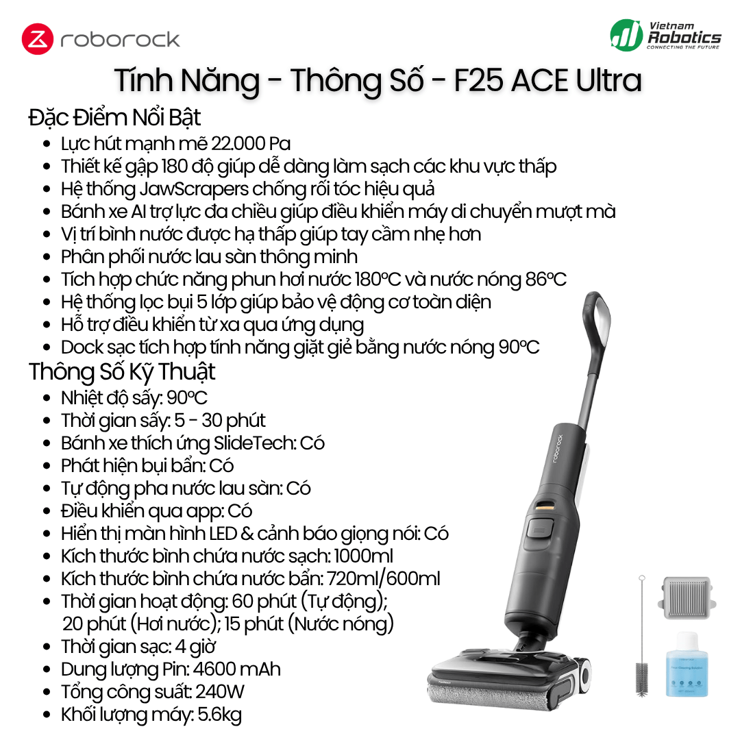 Roborock F25 Ultra - BH 24 Th