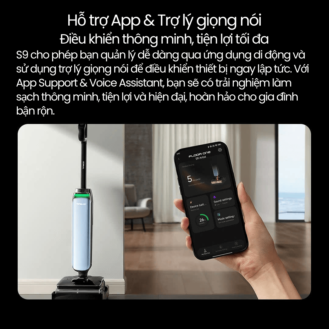 Tineco Floor One S9 Artist Pro - BH 12 Th