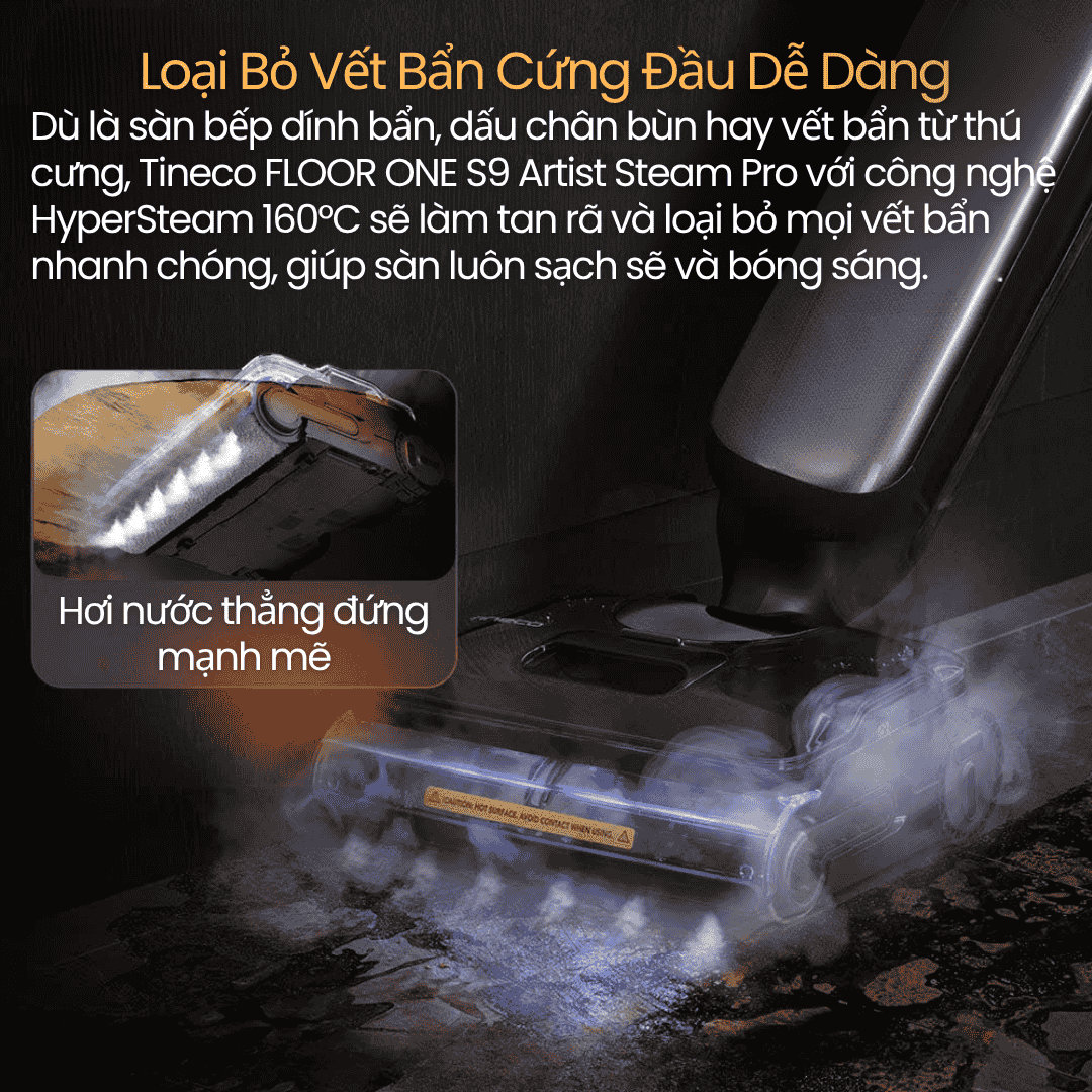 dễ dang loại bỏ vết bẩn cứng đầu